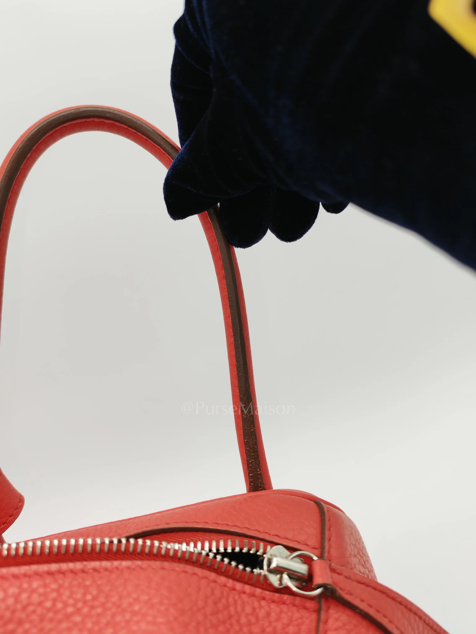 Hermes Lindy 34 Salmon Pink Clemence Leather in Palladium Hardware Stamp N Square(2010) - Image 31