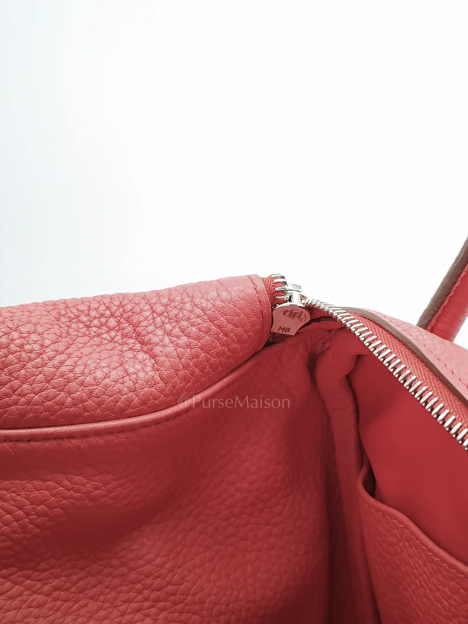 Hermes Lindy 34 Salmon Pink Clemence Leather in Palladium Hardware Stamp N Square(2010) - Image 33