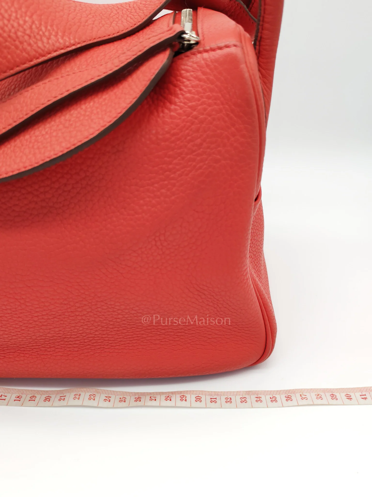 Hermes Lindy 34 Salmon Pink Clemence Leather in Palladium Hardware Stamp N Square(2010) - Image 49
