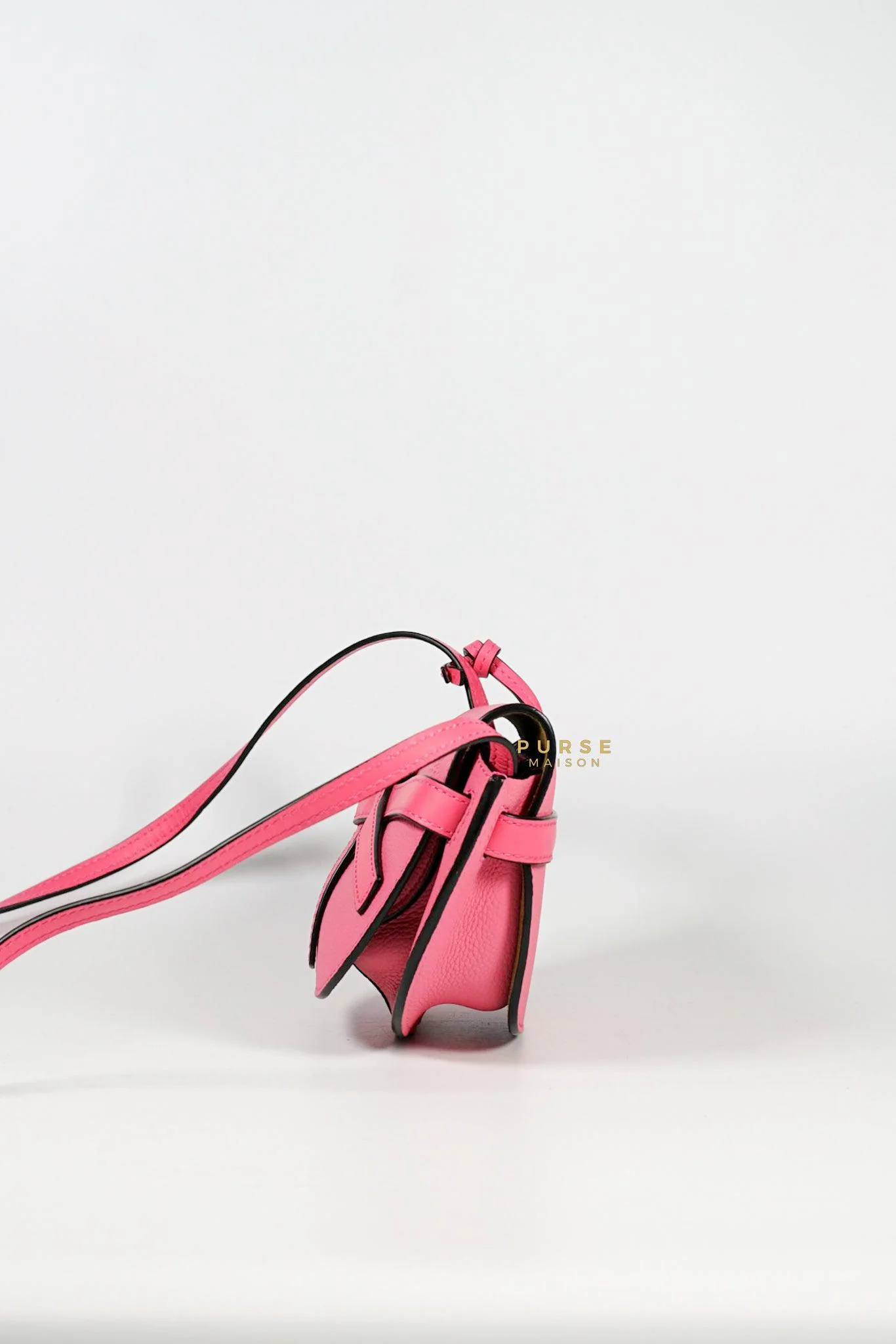 Loewe Loewe Mini Gate Cherry Pink Leather Cross Body Bag - Image 4