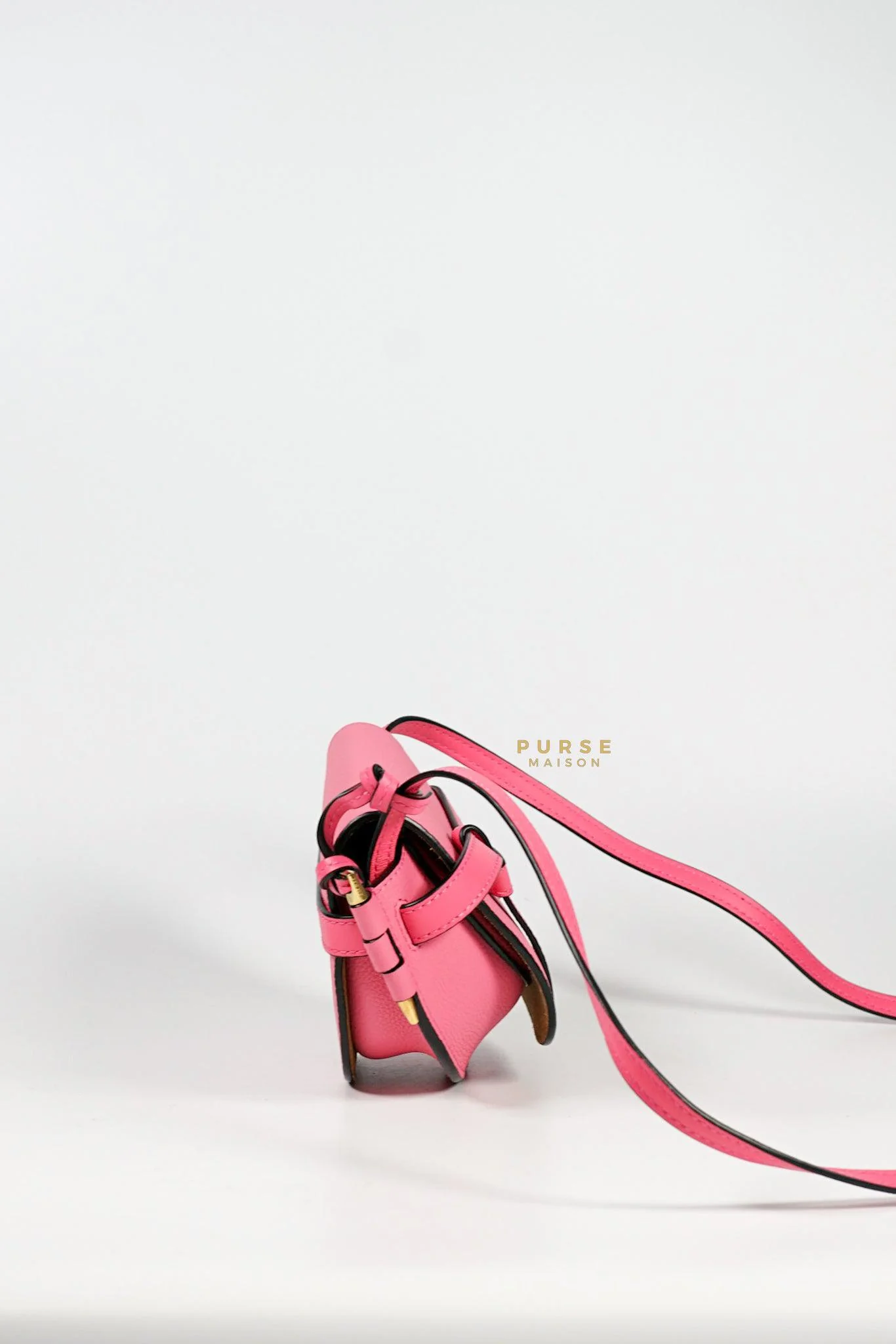 Loewe Loewe Mini Gate Cherry Pink Leather Cross Body Bag - Image 5