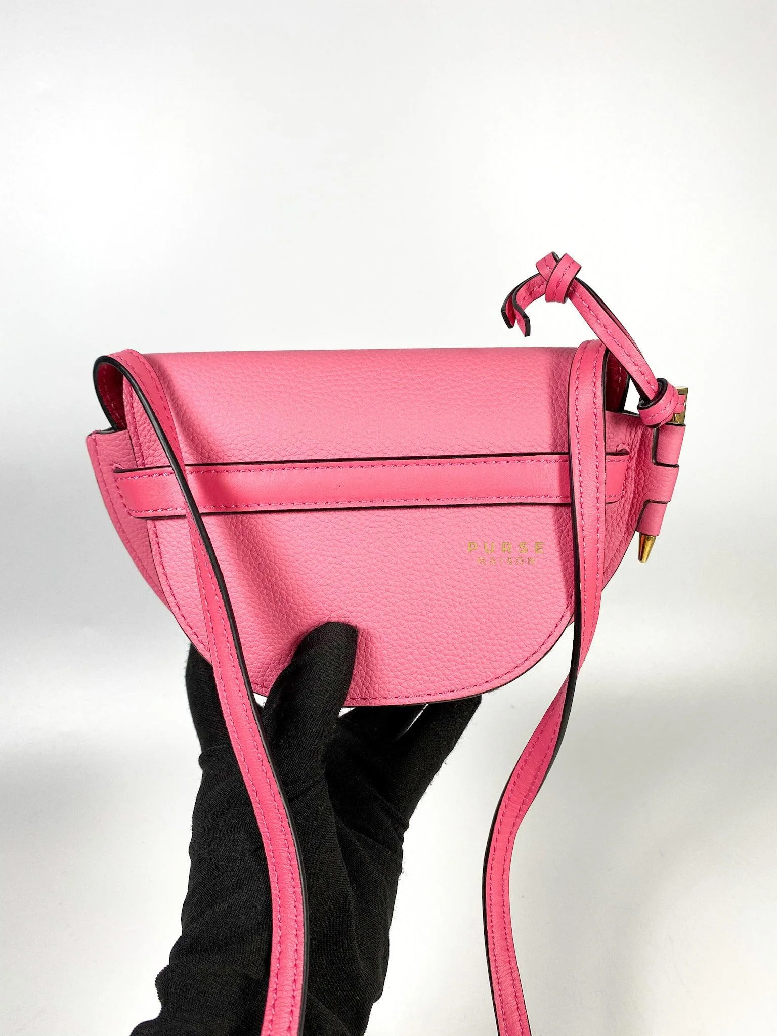 Loewe Loewe Mini Gate Cherry Pink Leather Cross Body Bag - Image 7