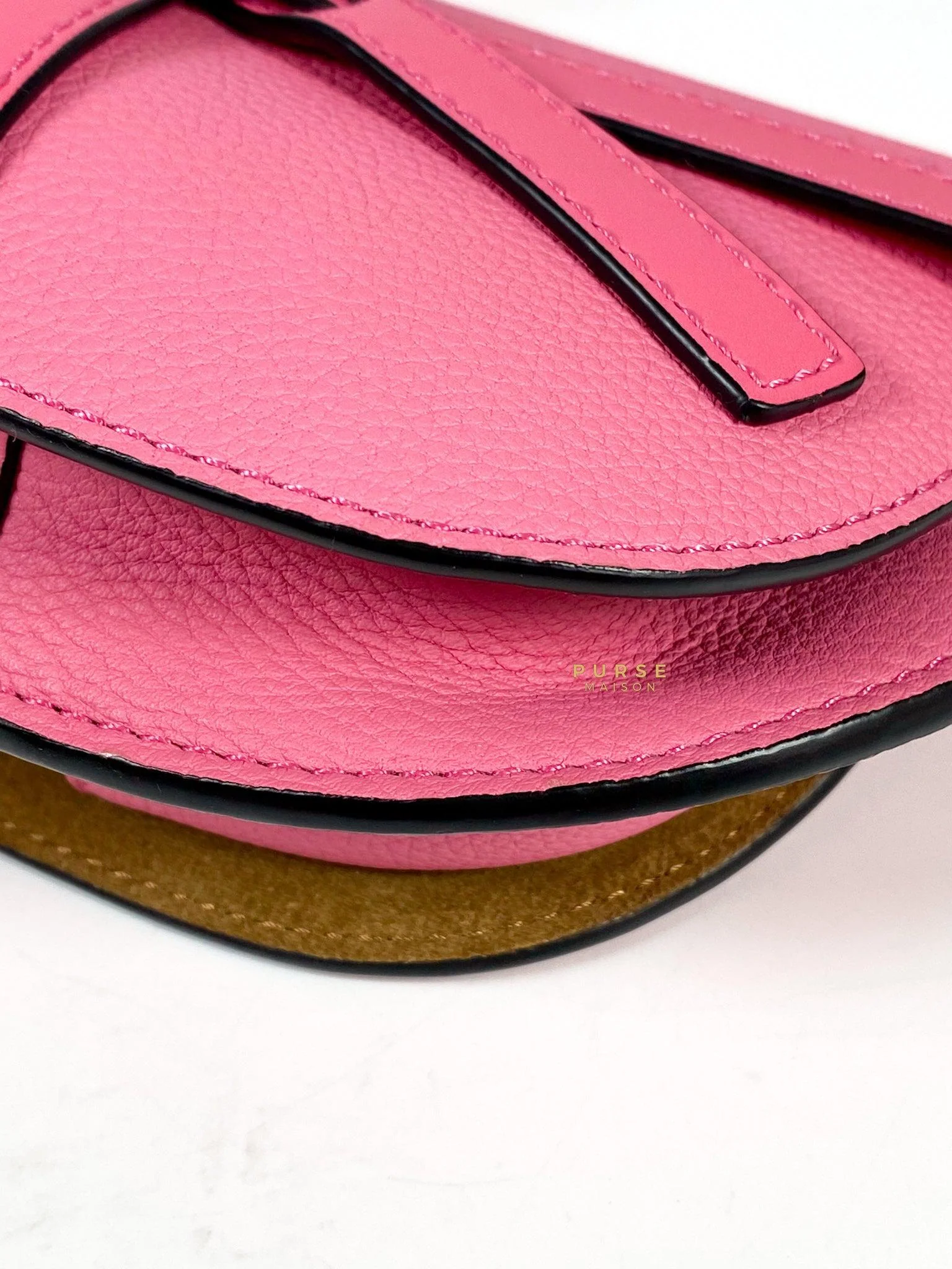 Loewe Loewe Mini Gate Cherry Pink Leather Cross Body Bag - Image 9