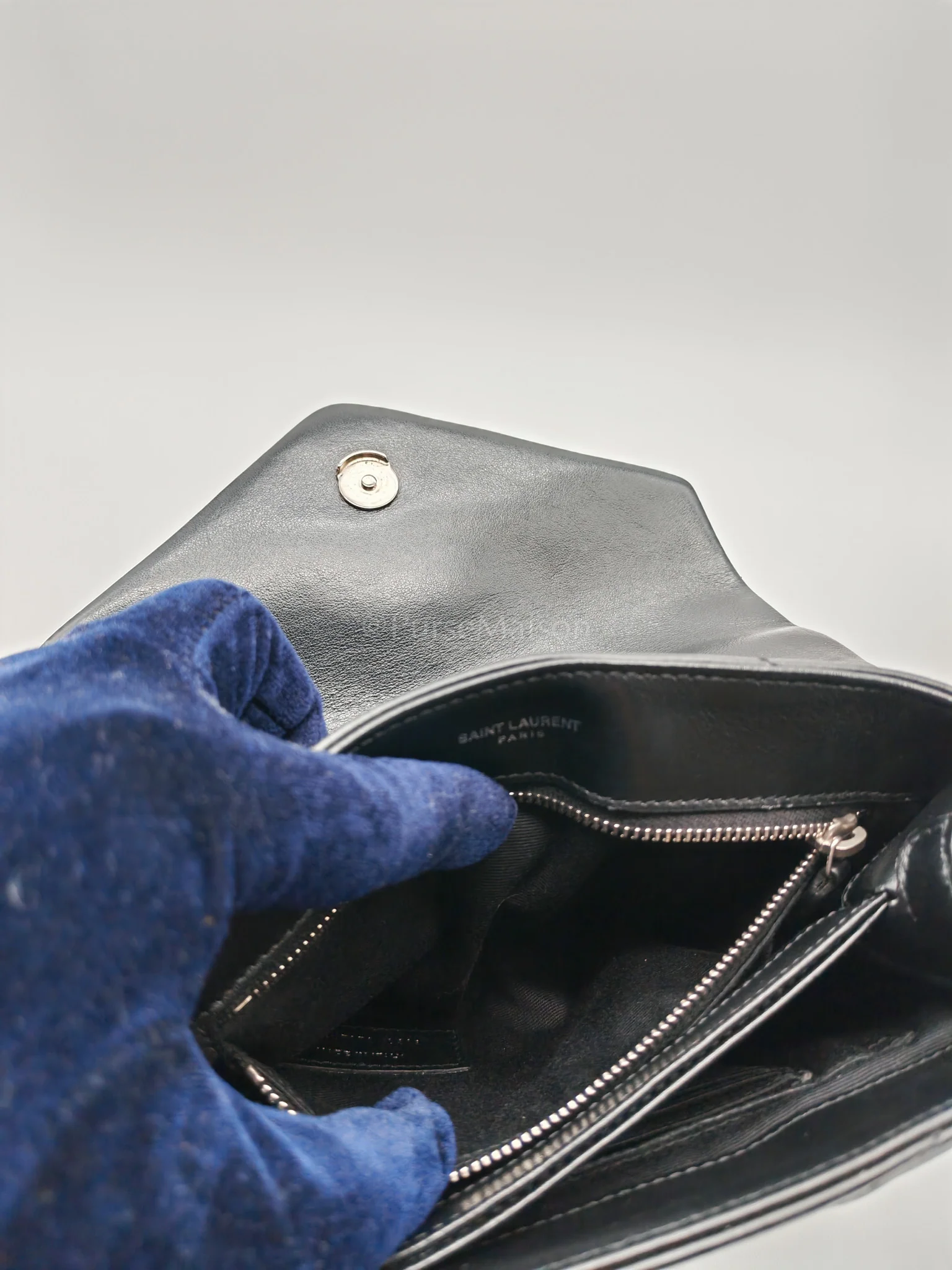 Yves Saint Laurent Toy Lou Lou in Black Calfskin Leather Crossbody Bag - Image 28