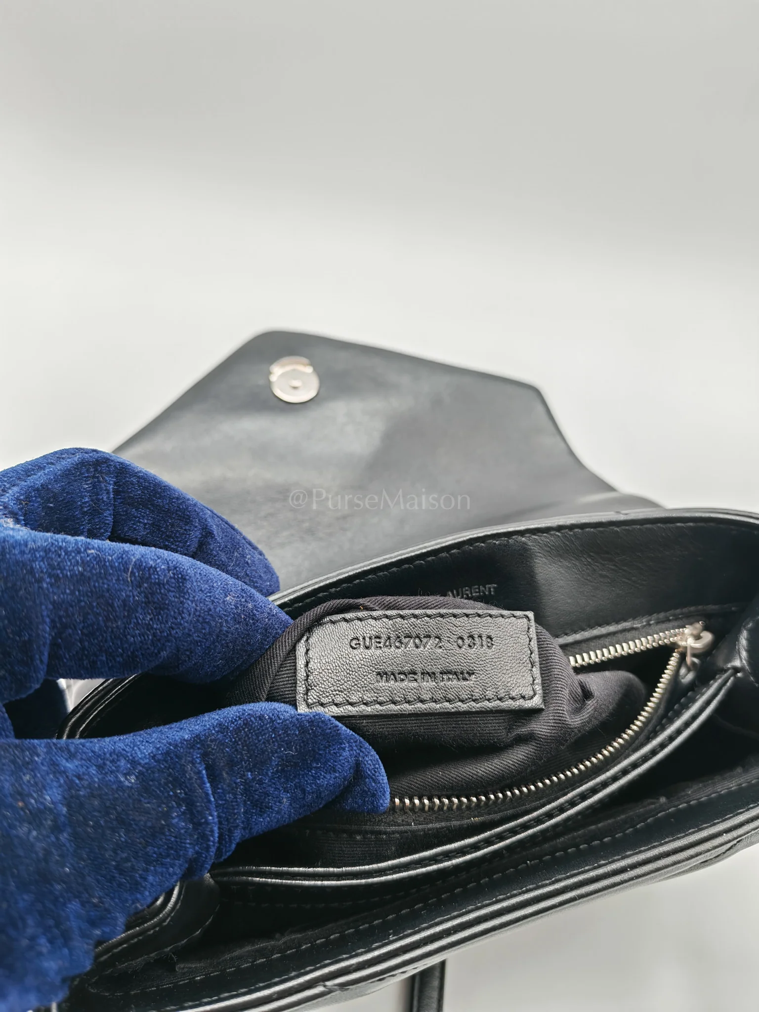 Yves Saint Laurent Toy Lou Lou in Black Calfskin Leather Crossbody Bag - Image 29