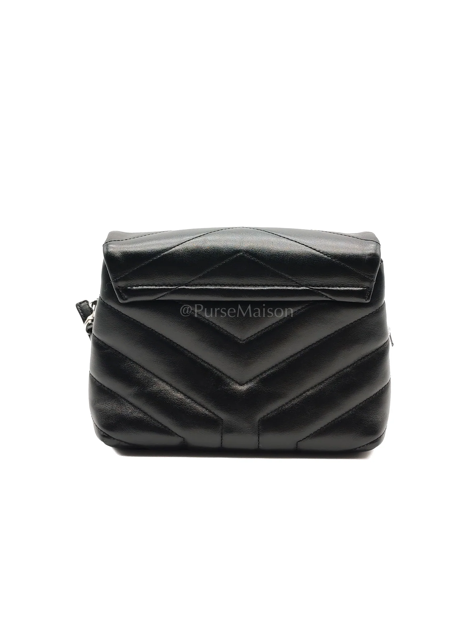 Yves Saint Laurent Toy Lou Lou in Black Calfskin Leather Crossbody Bag - Image 4