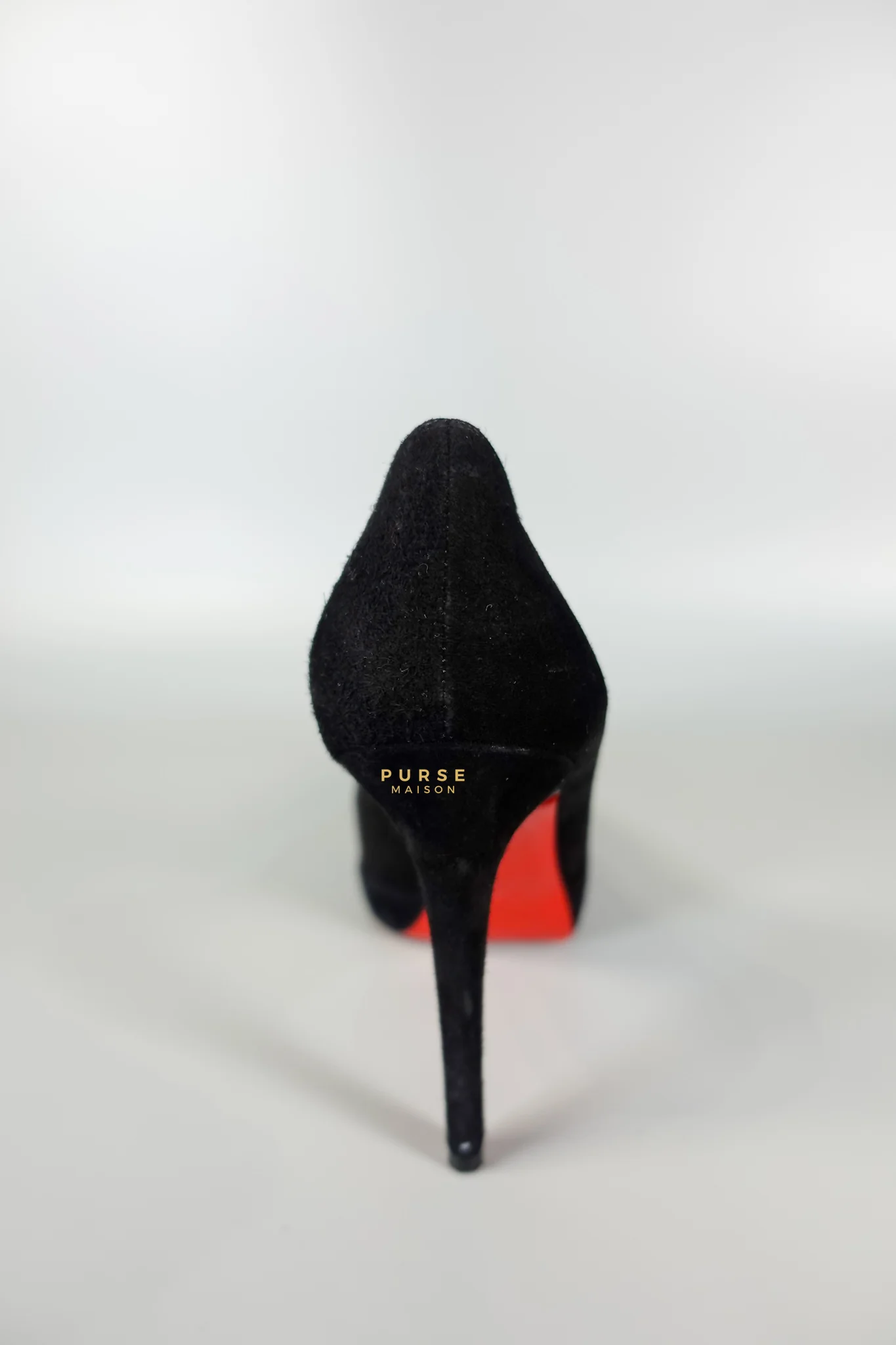 Christian Louboutin Louboutin Black Suede Hidden Platform Pumps Heels (Size 35.5EU 22.5cm) - Image 17