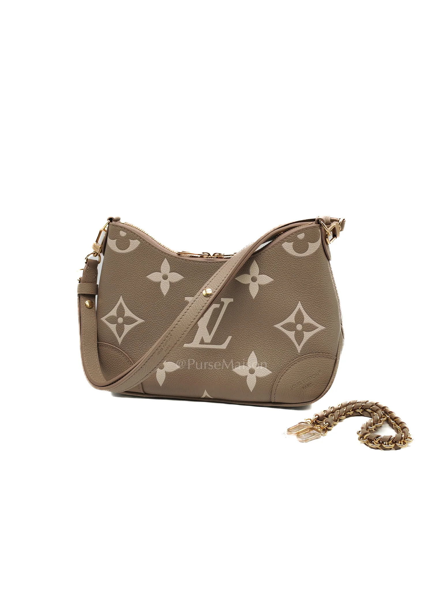 Louis Vuitton Bagatelle NM Monogram Empreinte Bicolor Two Way Bag Microchip - Image 3