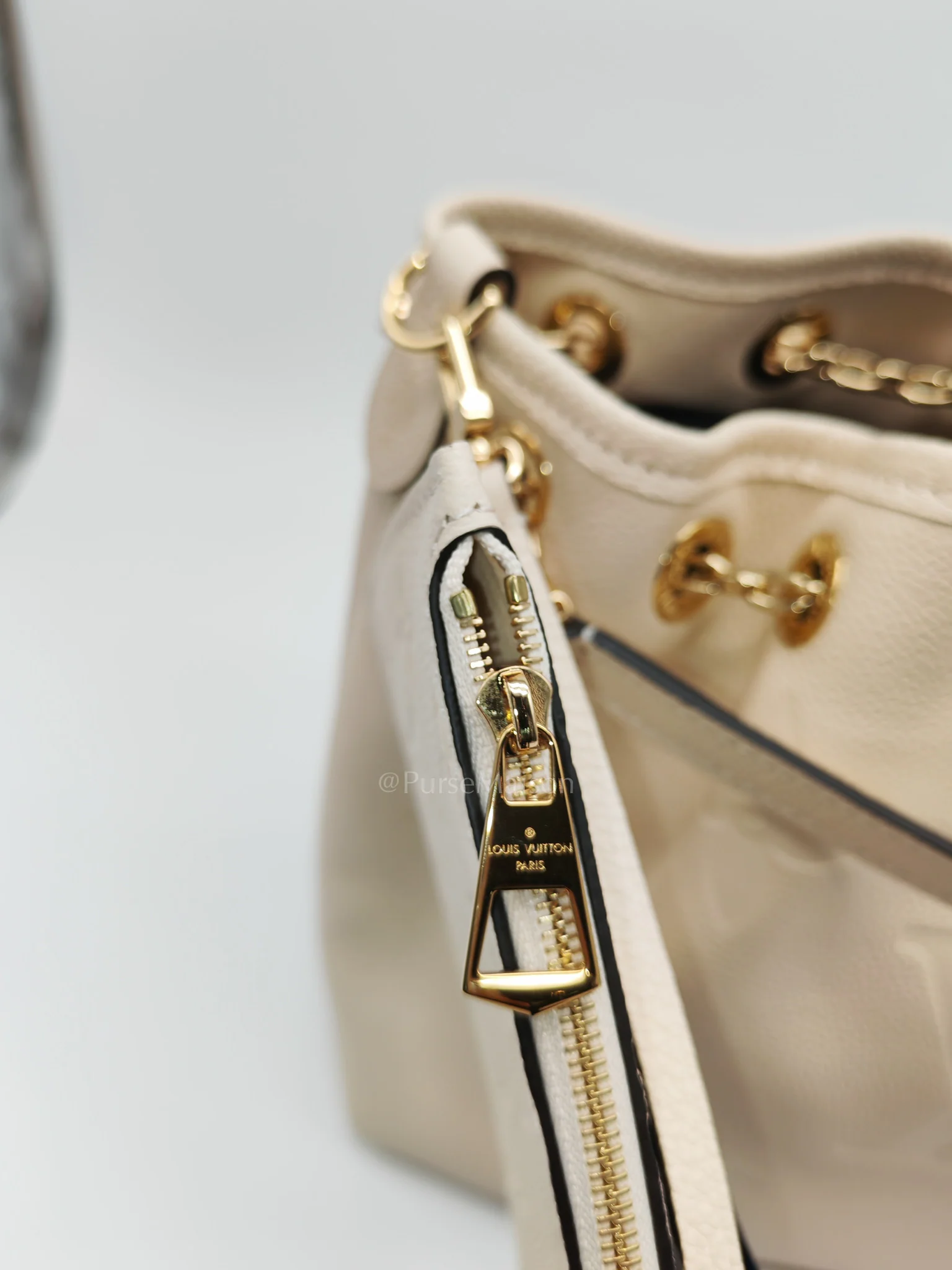 Louis Vuitton Bundle Bag in Cream Monogram Empreinte Giant and Gold Hardware Microchip - Image 14