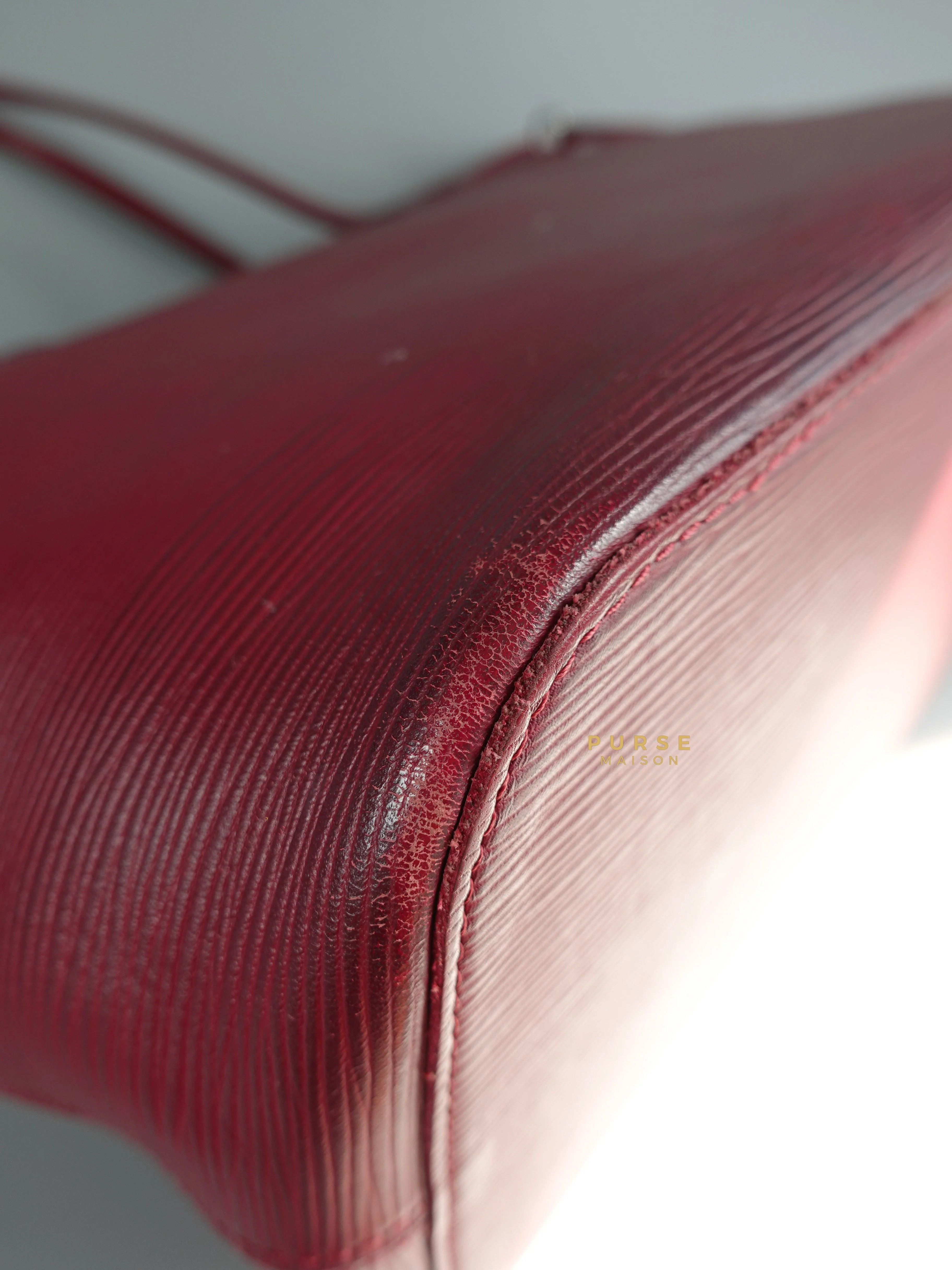 Louis Vuitton Louis Vuitton Epi Leather Neverfull Bag Red (Date Code: FL2133) - Image 11