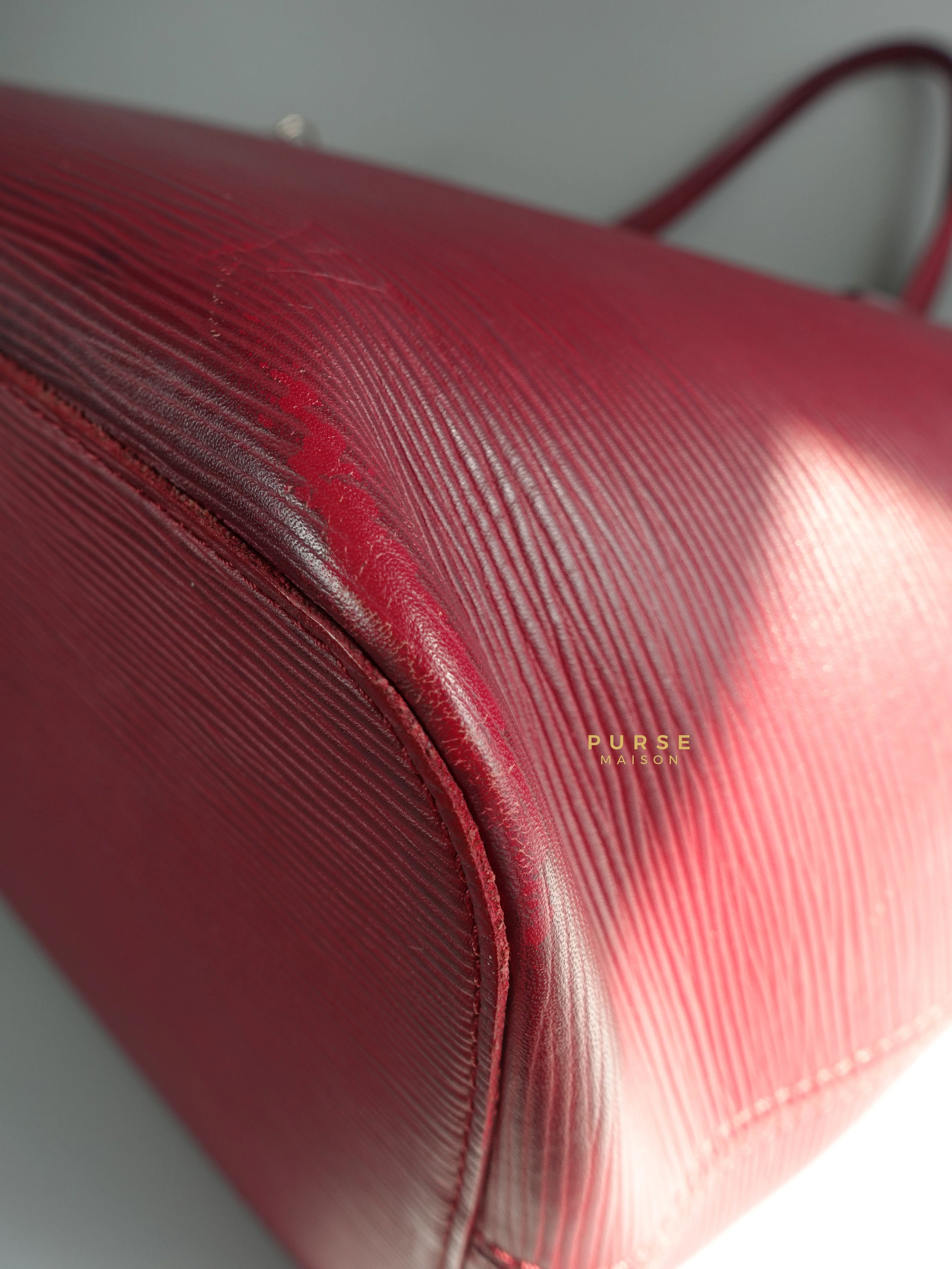 Louis Vuitton Louis Vuitton Epi Leather Neverfull Bag Red (Date Code: FL2133) - Image 12