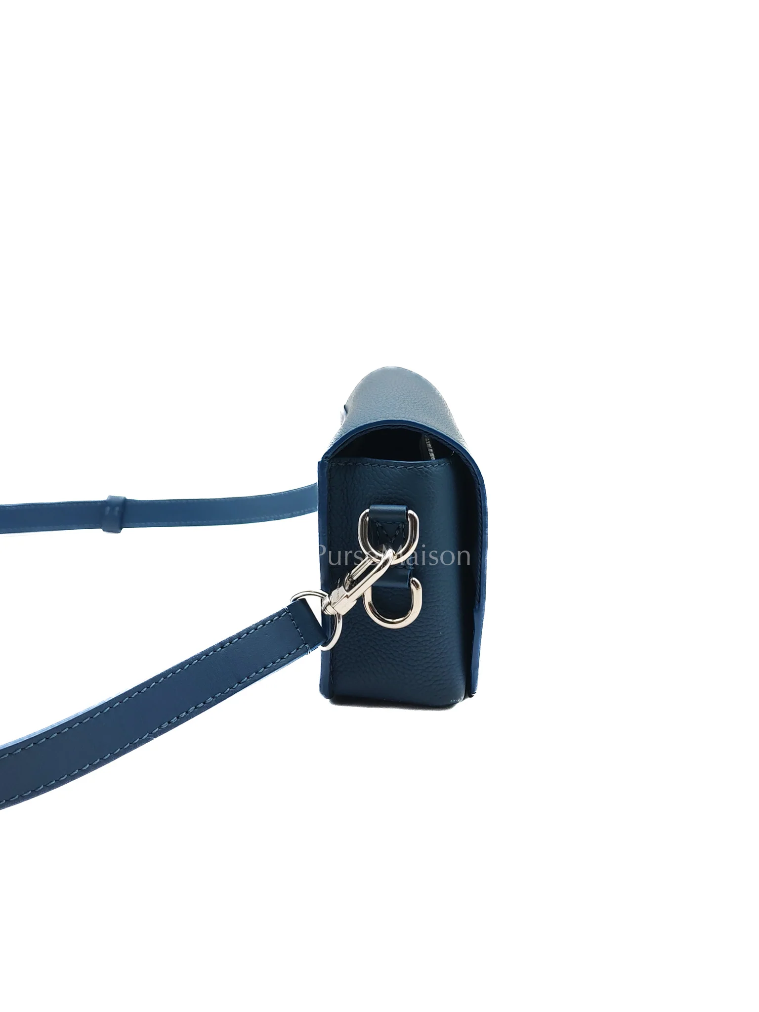 Louis Vuitton Fastline Wearable Wallet in Atlantic Blue Cowhide Leather and Silver Hardware Microchip - Image 6