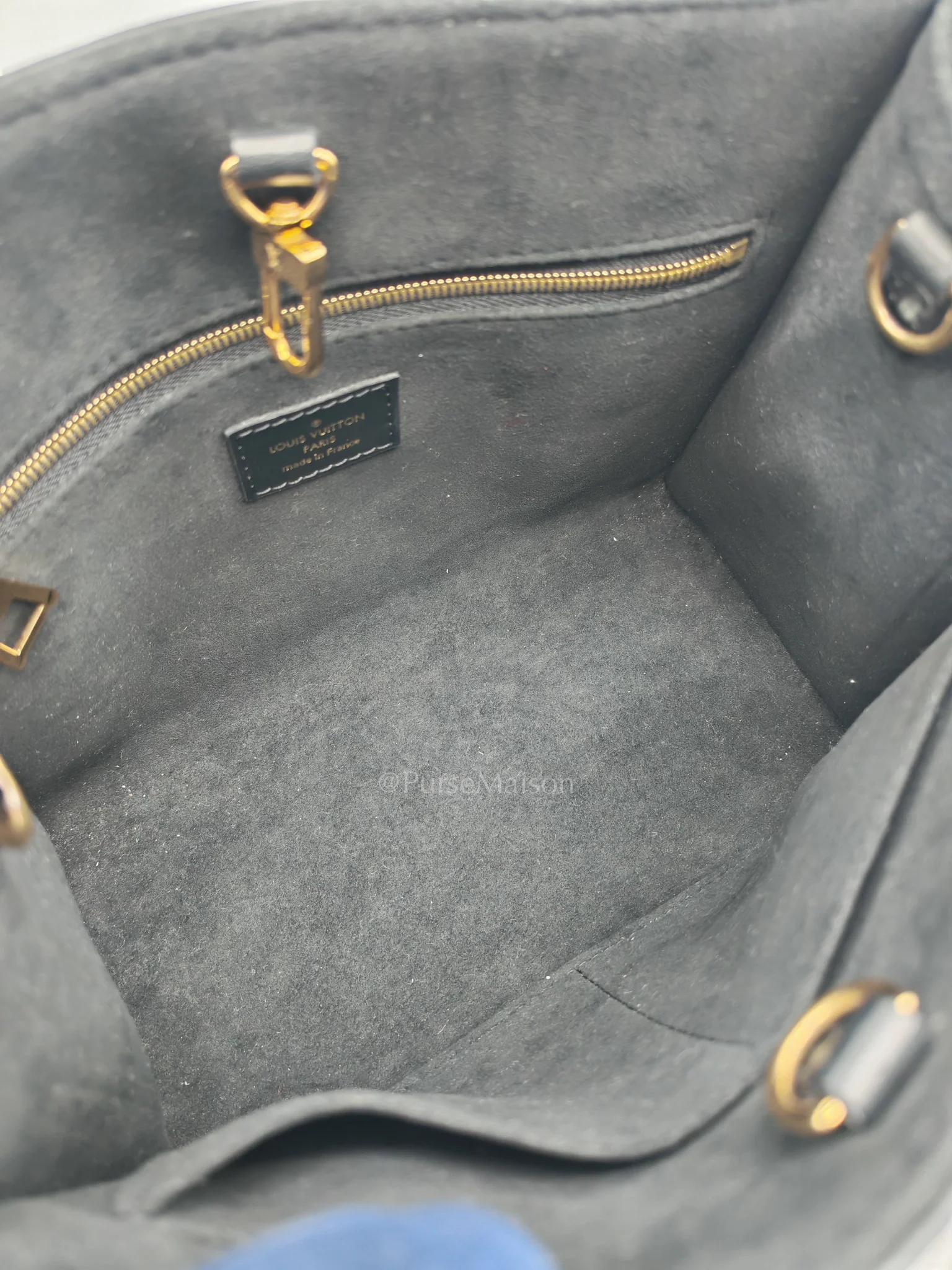 Louis Vuitton OnTheGo (OTG) PM in Black Empreinte Leather (Microchip) - Image 21
