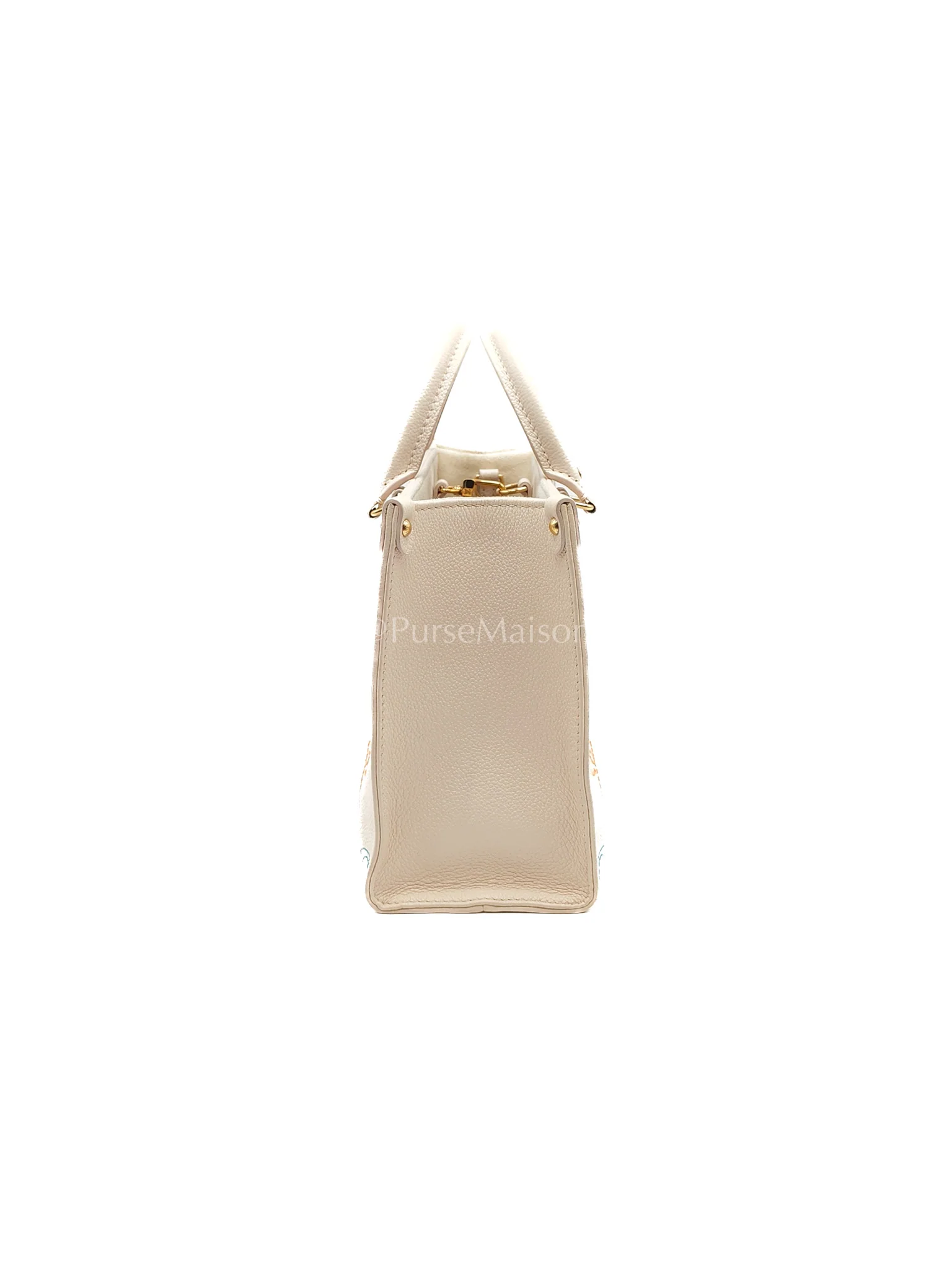 Louis Vuitton On The Go PM in White Monogram Empreinte Leather (Microchip) - Image 6