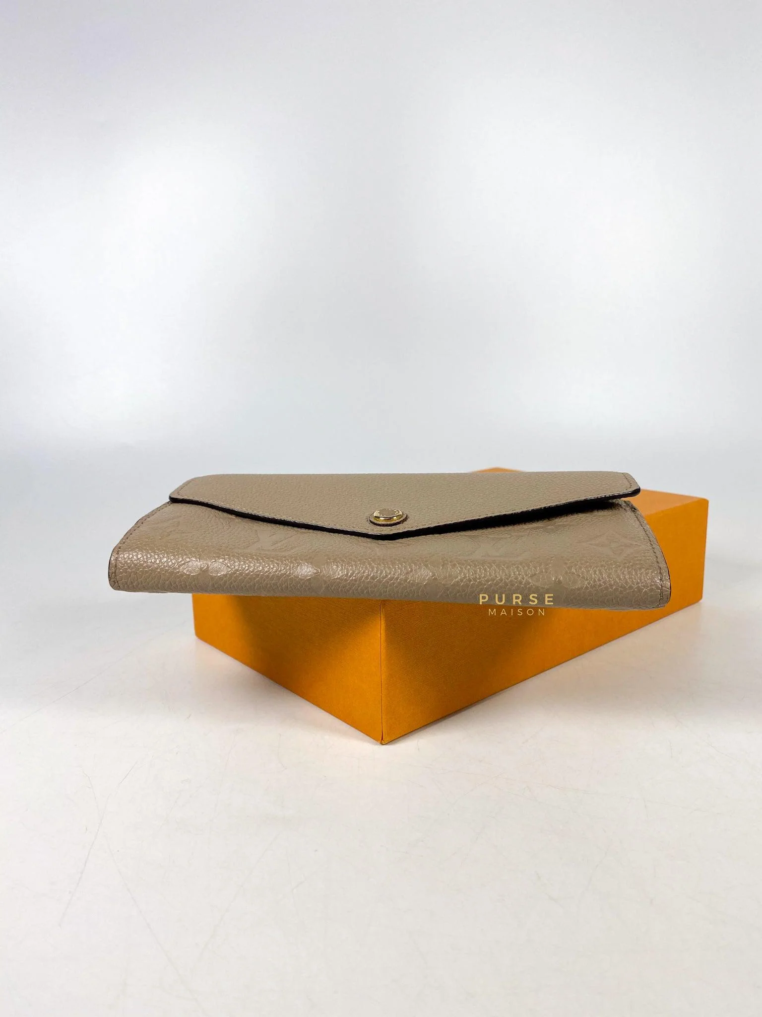 Louis Vuitton Louis Vuitton Sarah Wallet in Turtledove Monogram Empreinte Canvas (microchip) - Image 4