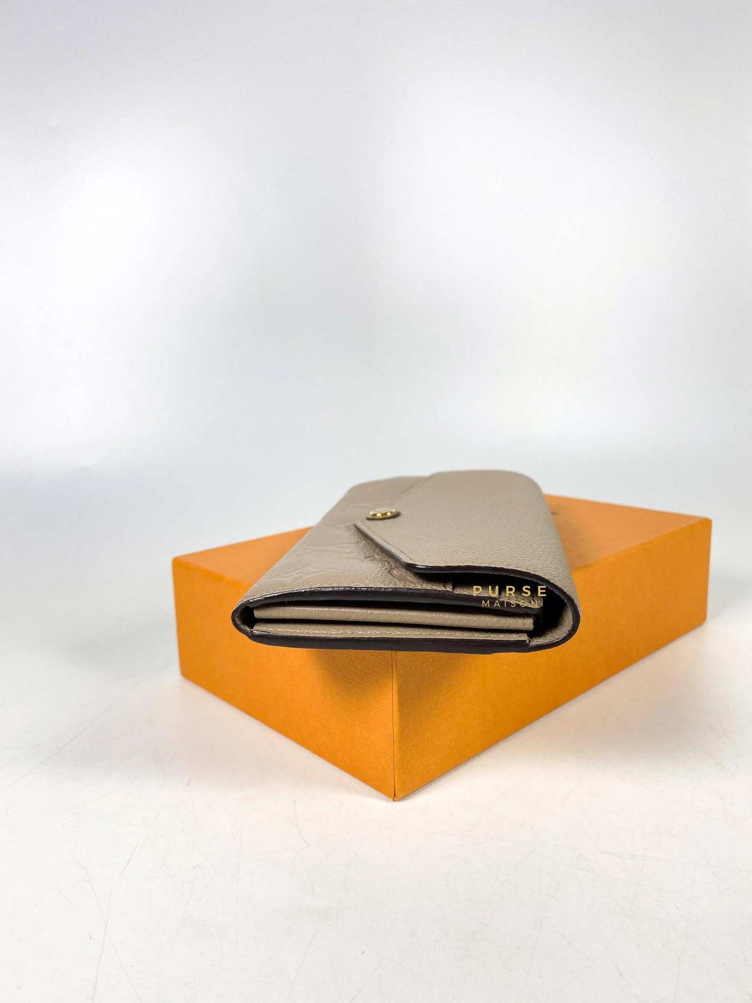 Louis Vuitton Louis Vuitton Sarah Wallet in Turtledove Monogram Empreinte Canvas (microchip) - Image 6