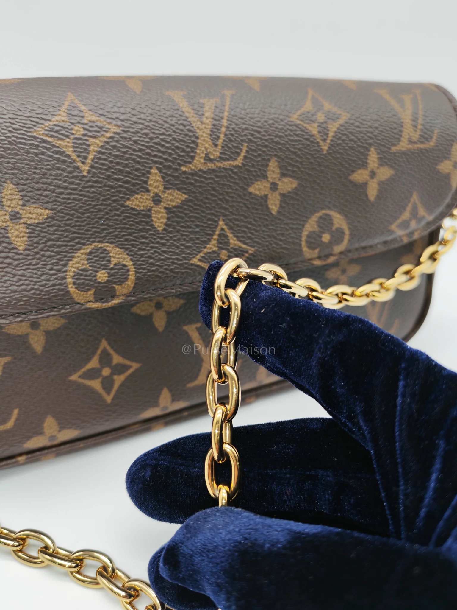 Louis Vuitton Ivy Wallet On Chain in Monogram Canvas Shoulder Bag (Microchip) - Image 10