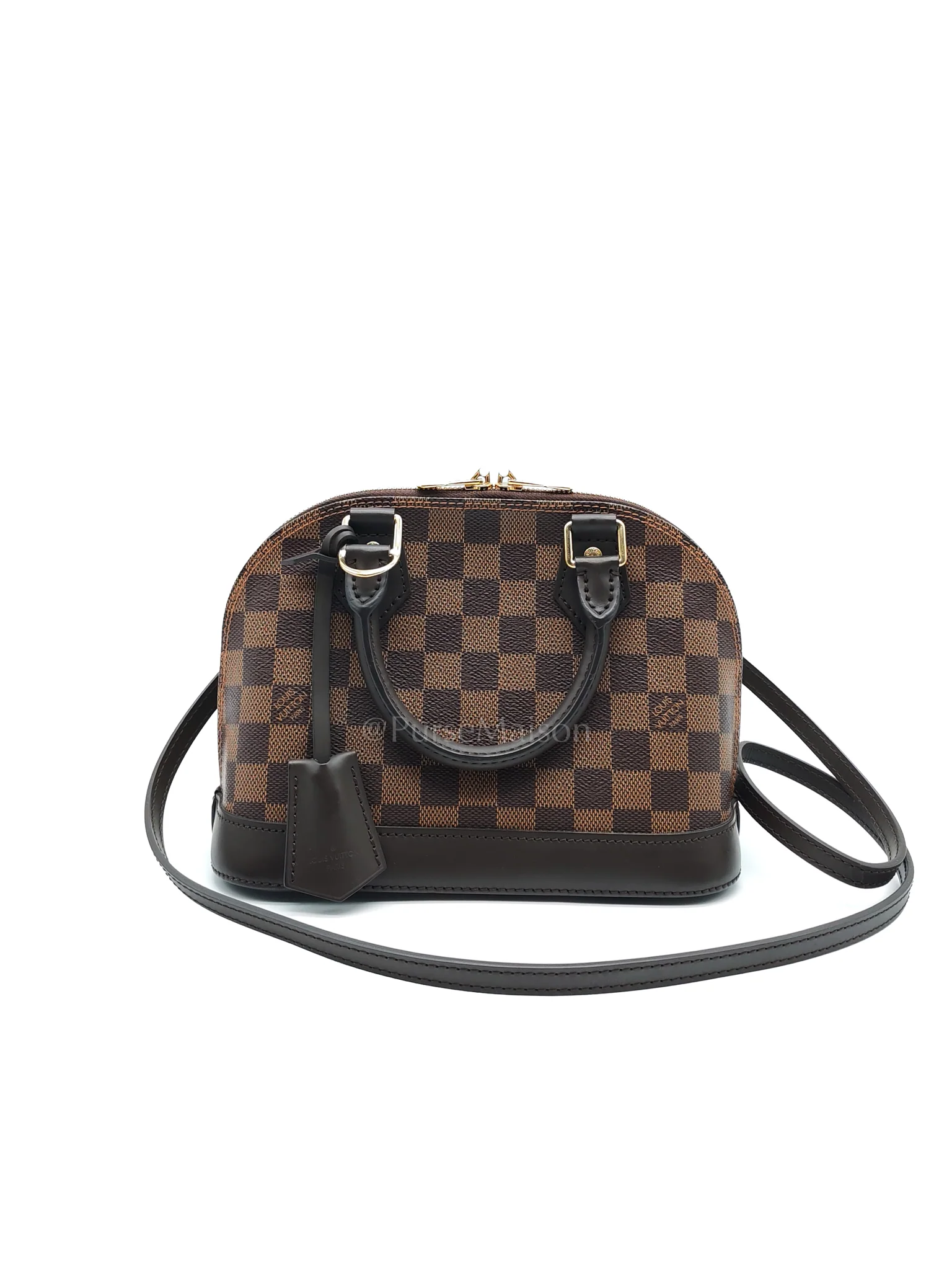 Louis Vuitton Alma BB in Damier Ebene Canvas Shoulder Bag (Date Code: AR3189)