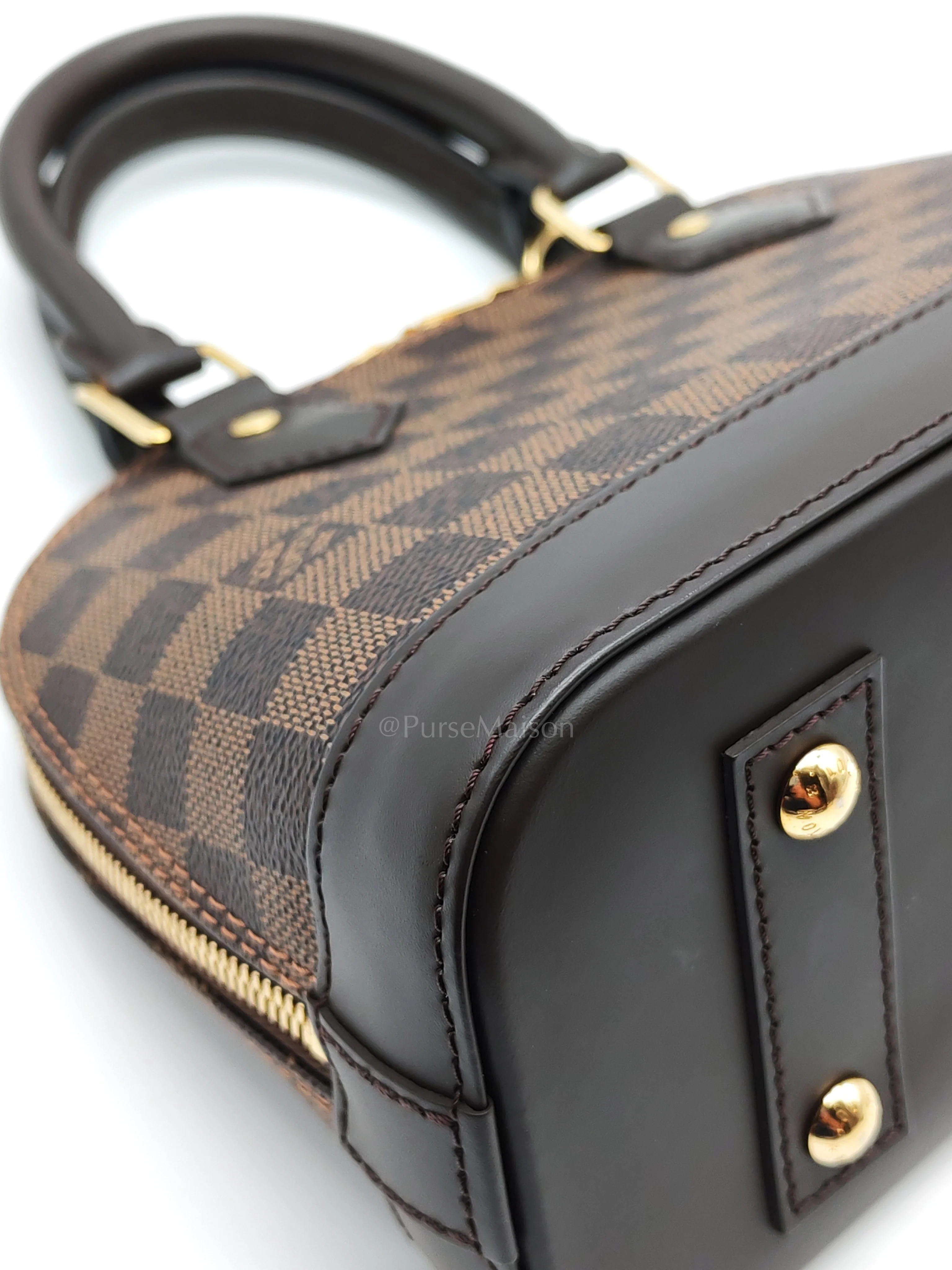 Louis Vuitton Alma BB in Damier Ebene Canvas (Microchip) - Image 8