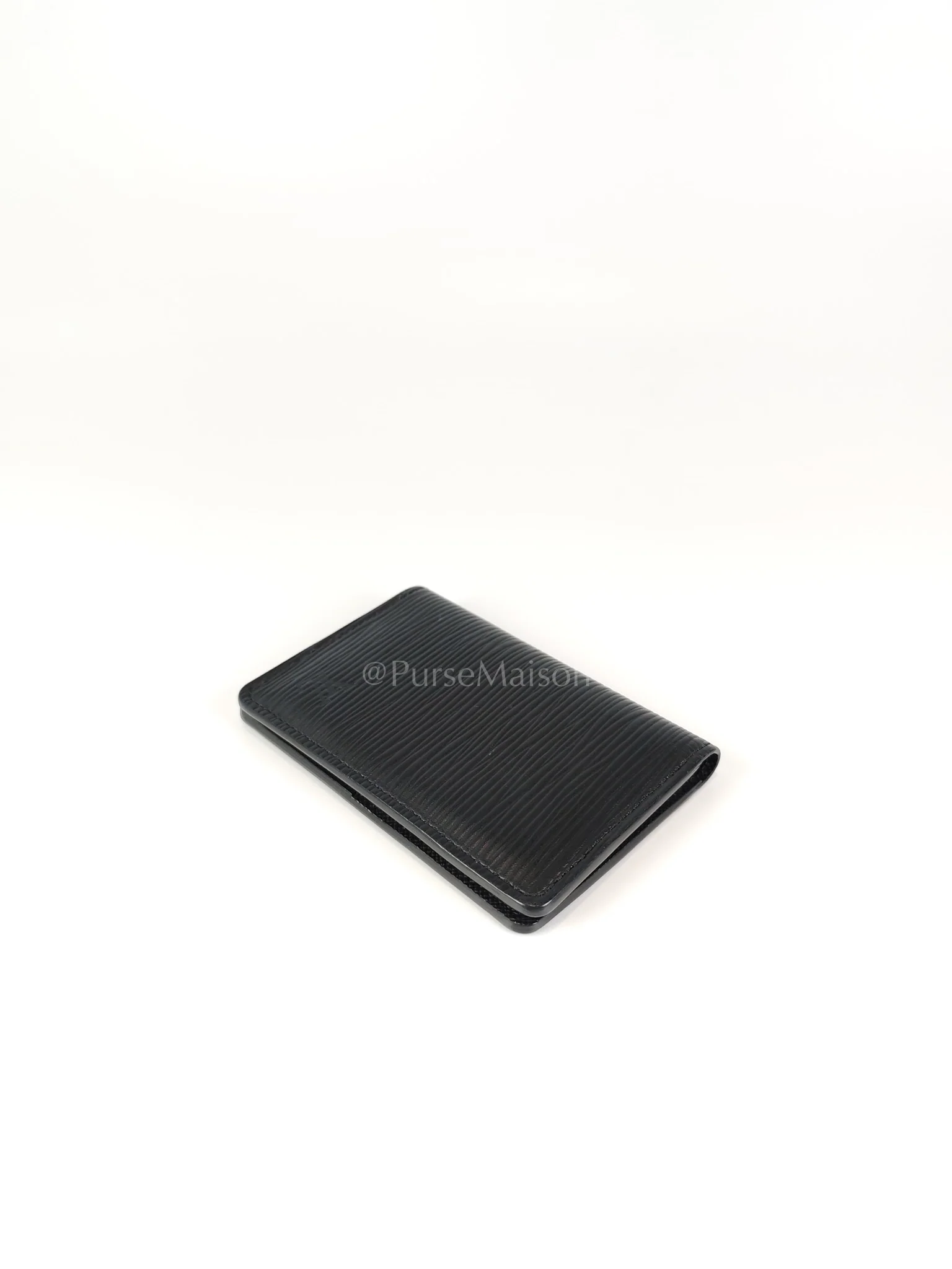 Louis Vuitton Card Holder in Black Epi Leather (Date code: CT4129) - Image 12