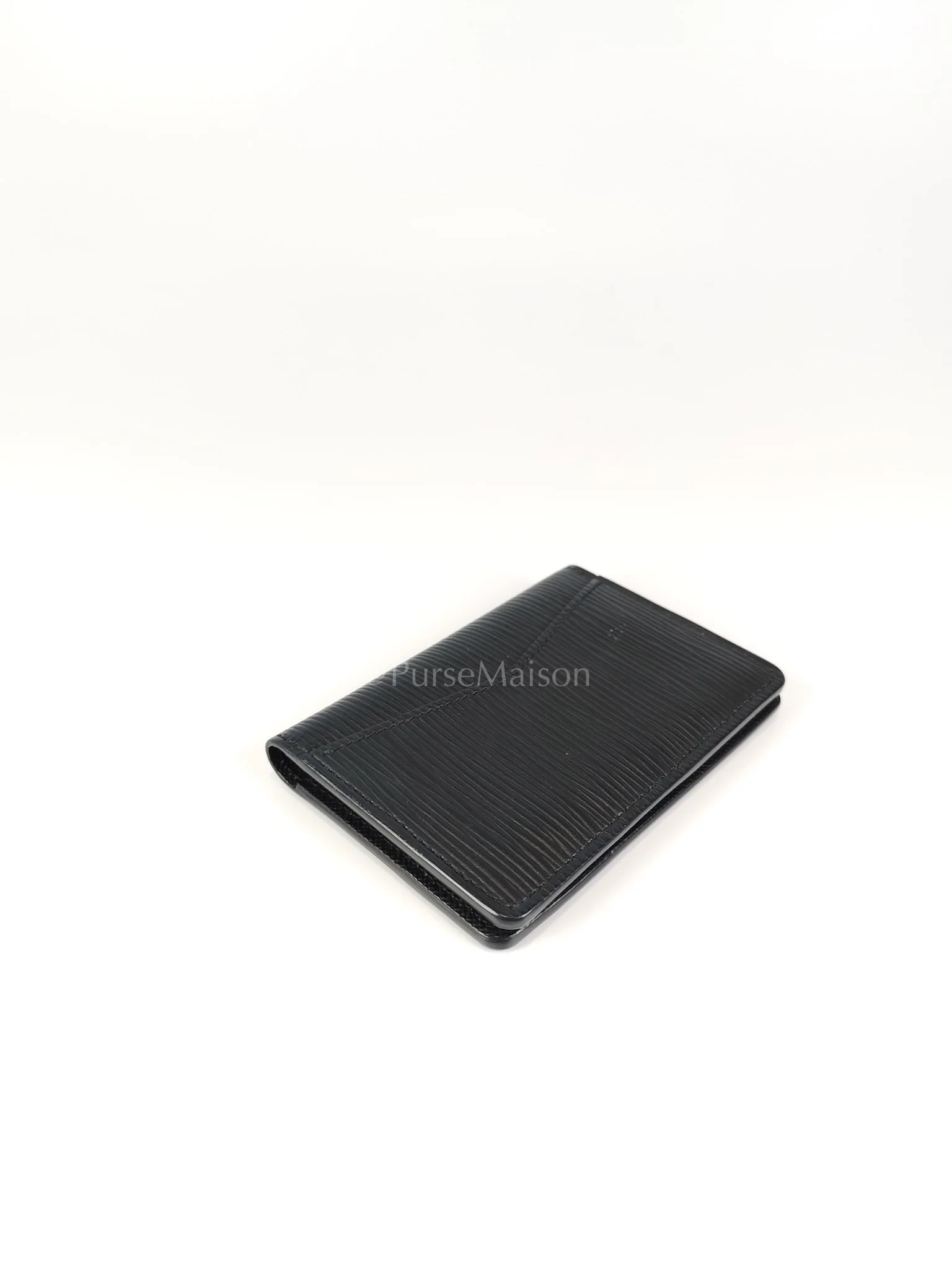 Louis Vuitton Card Holder in Black Epi Leather (Date code: CT4129) - Image 13