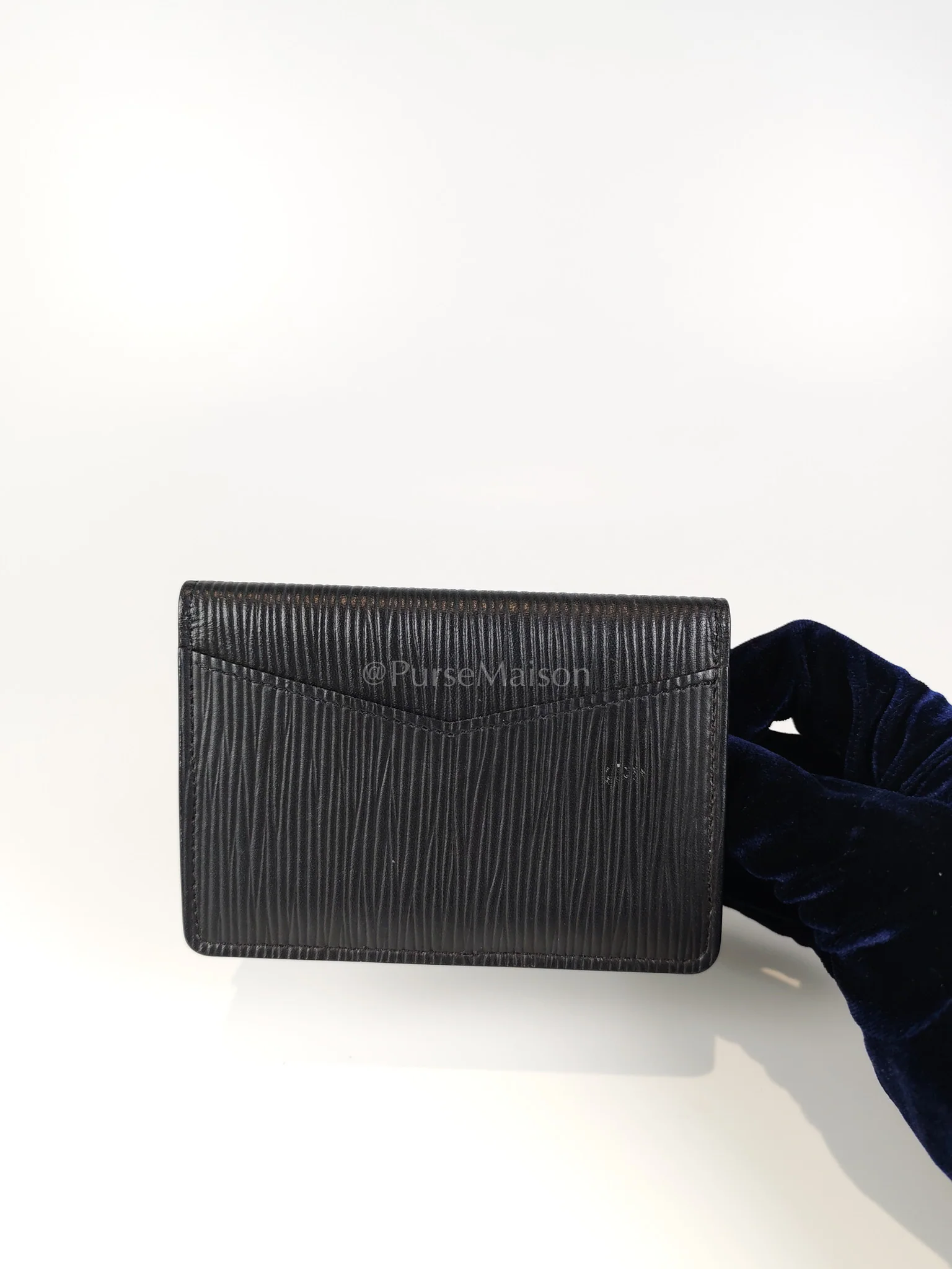 Louis Vuitton Card Holder in Black Epi Leather (Date code: CT4129) - Image 19