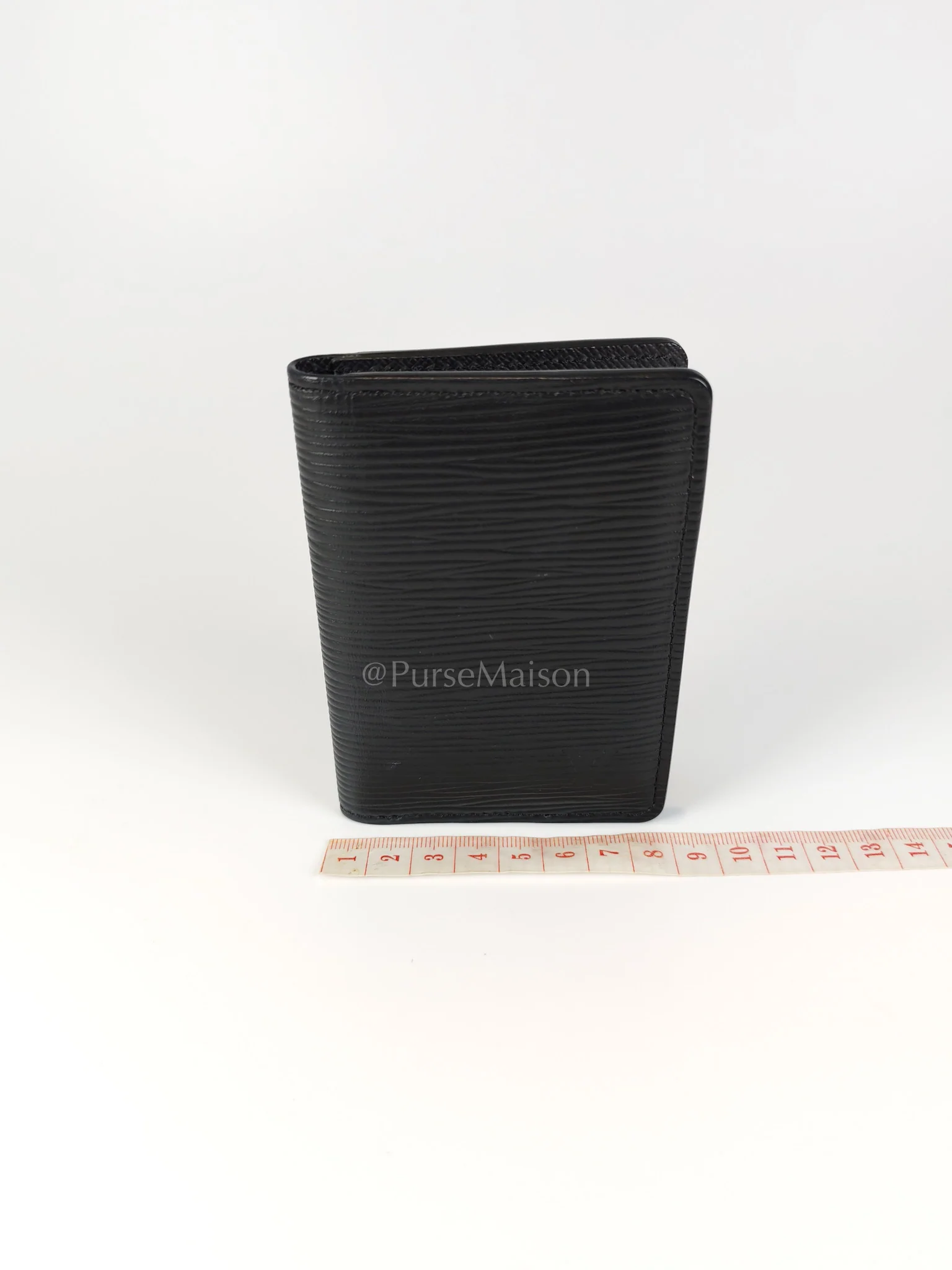 Louis Vuitton Card Holder in Black Epi Leather (Date code: CT4129) - Image 24