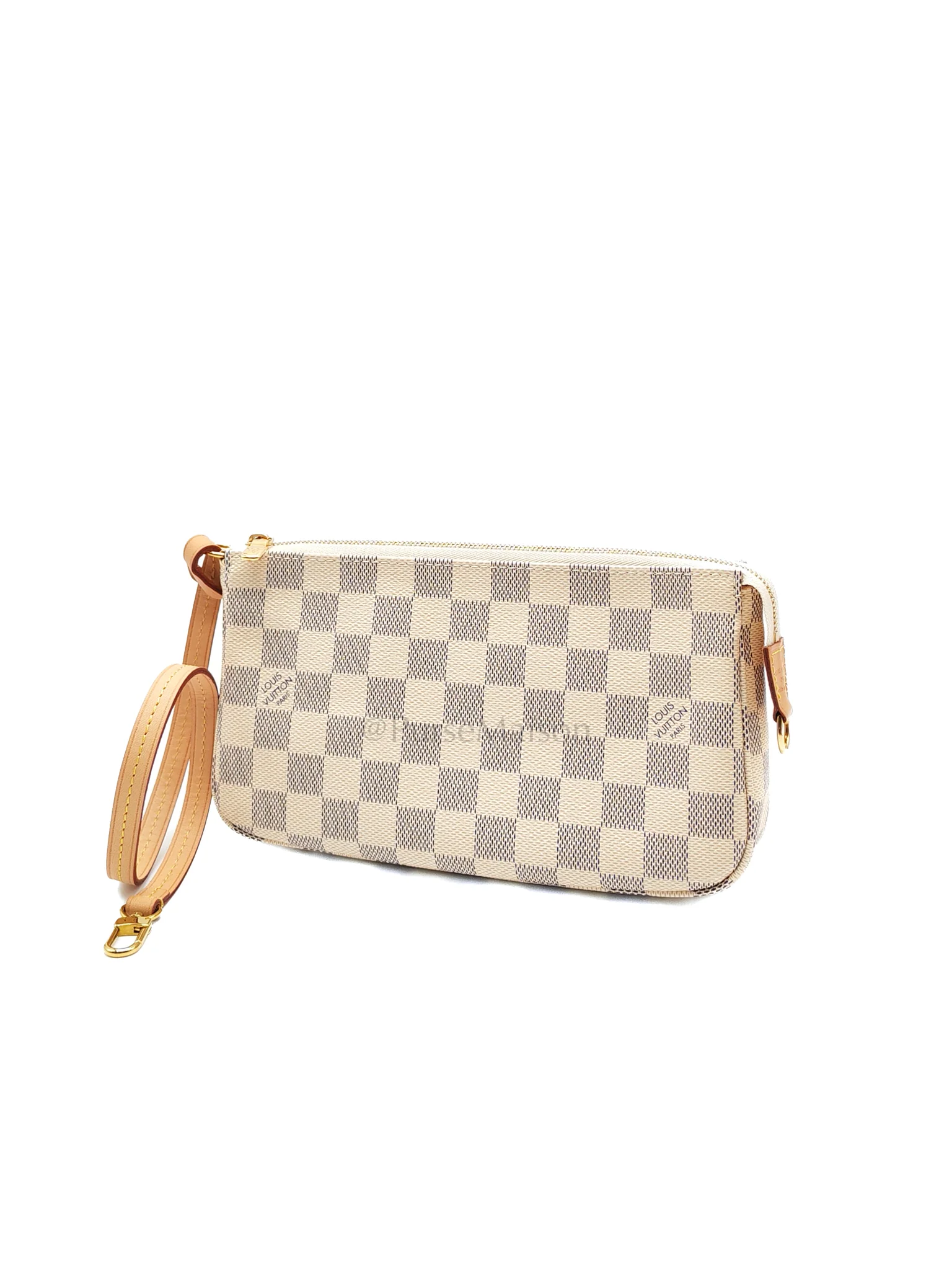 Louis Vuitton Pochette Accesories in Damier Azur Canvas Shoulder Bag (Microchip) - Image 3