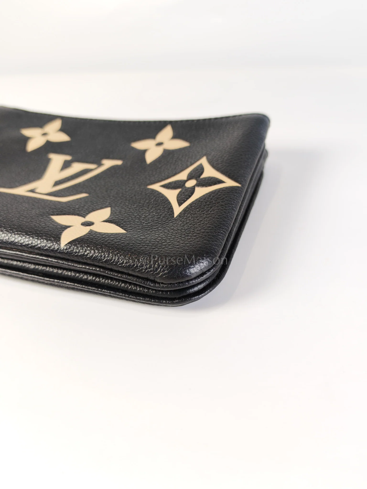 Louis Vuitton Pochette Double Zip in Bi-color Monogram Empriente Leather (Microchip) - Image 10