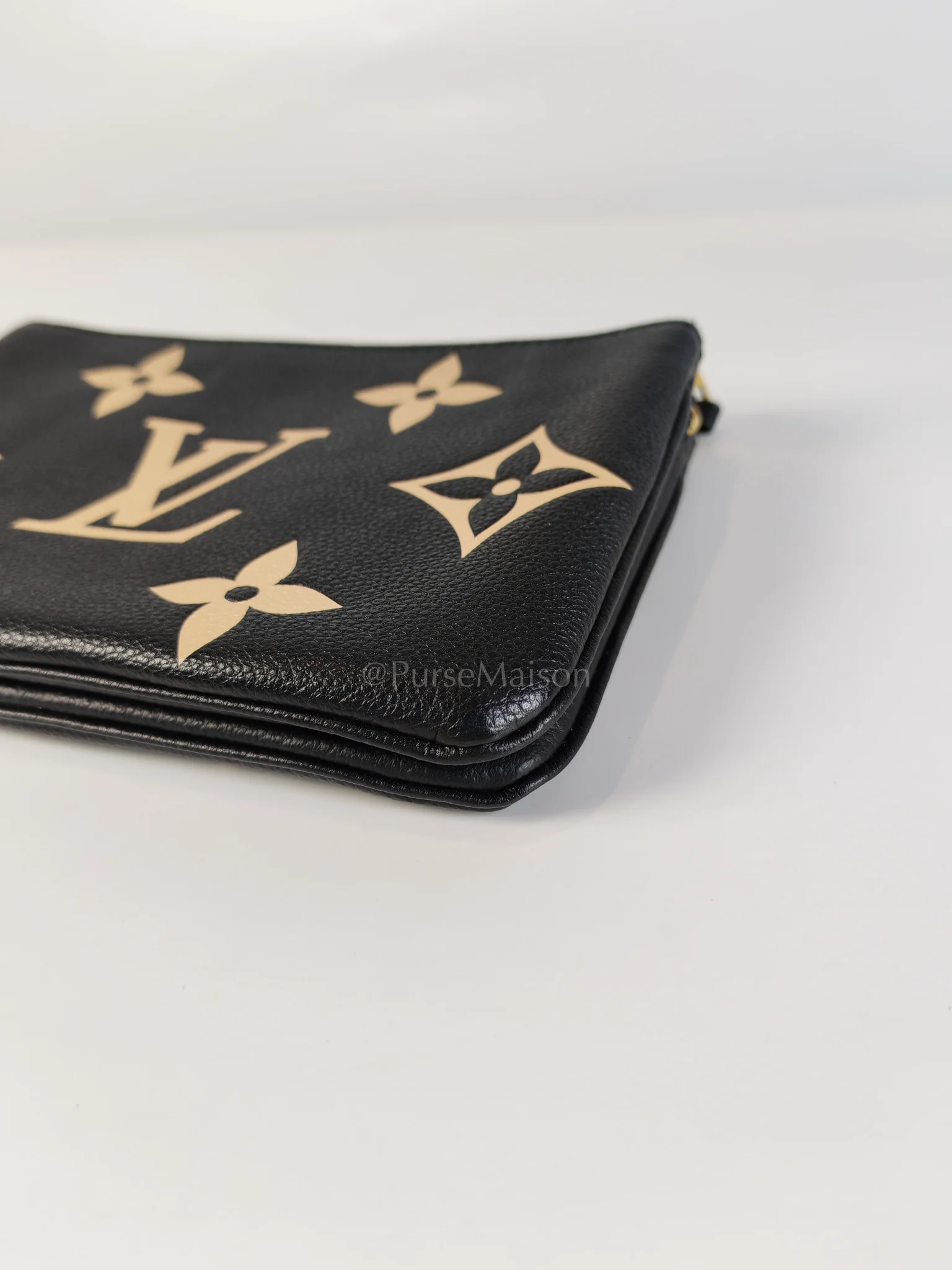 Louis Vuitton Pochette Double Zip in Bi-color Monogram Empriente Leather (Microchip) - Image 14