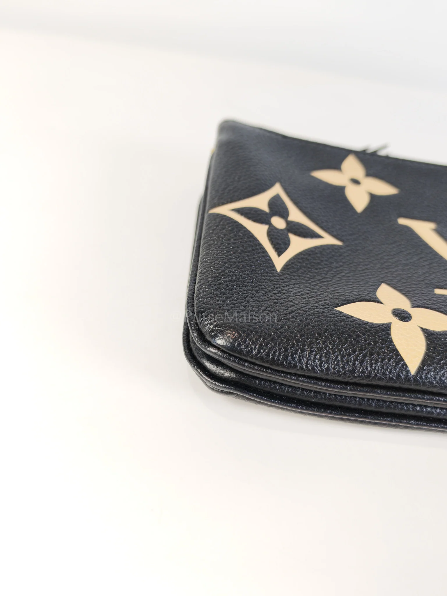 Louis Vuitton Pochette Double Zip in Bi-color Monogram Empriente Leather (Microchip) - Image 8