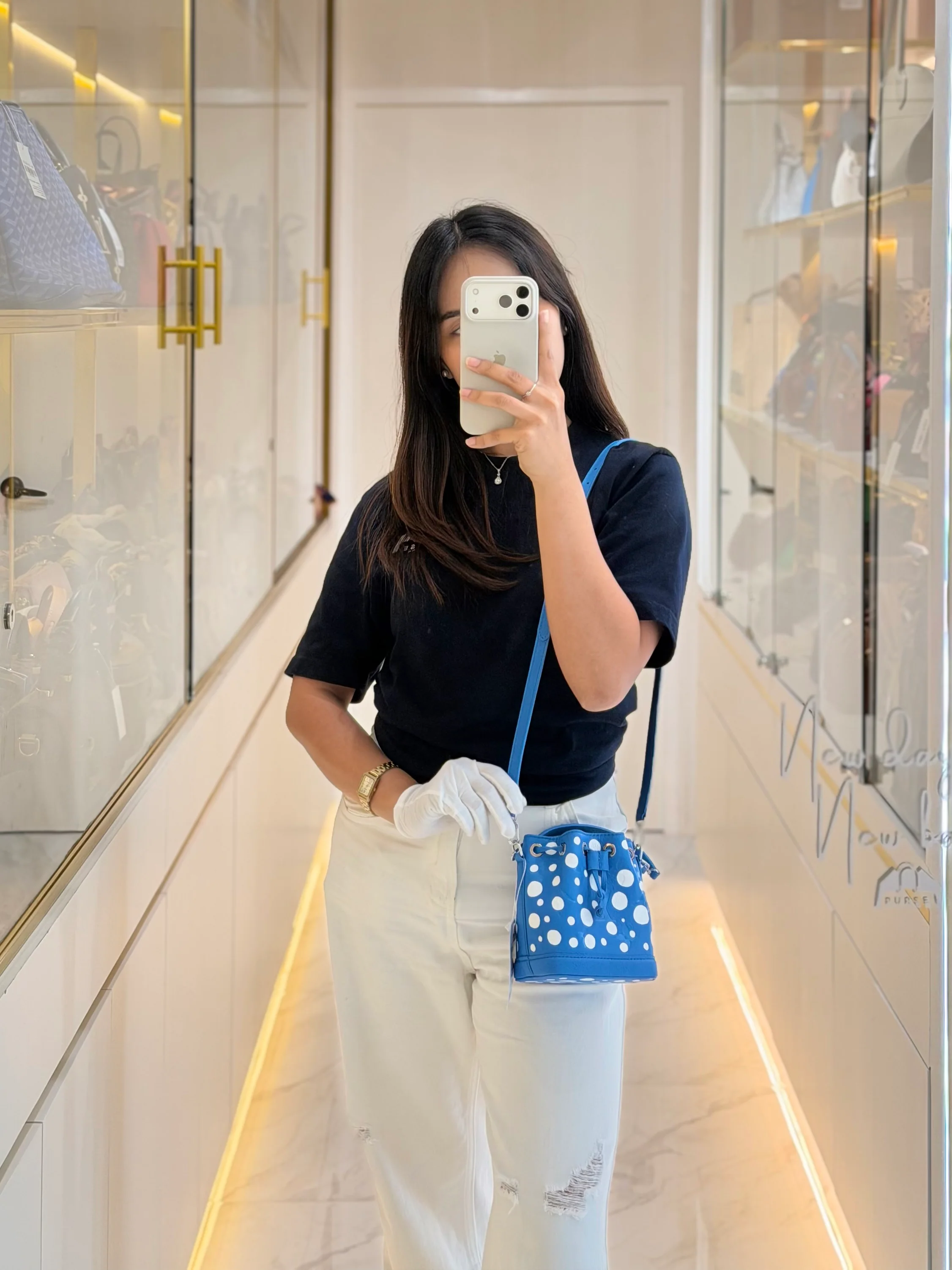 Louis Vuitton LV x Yayoi Kusama Nano Neo Noe Giant Monogram Infinity Dots Bucket Bag (Microchip) - Image 30