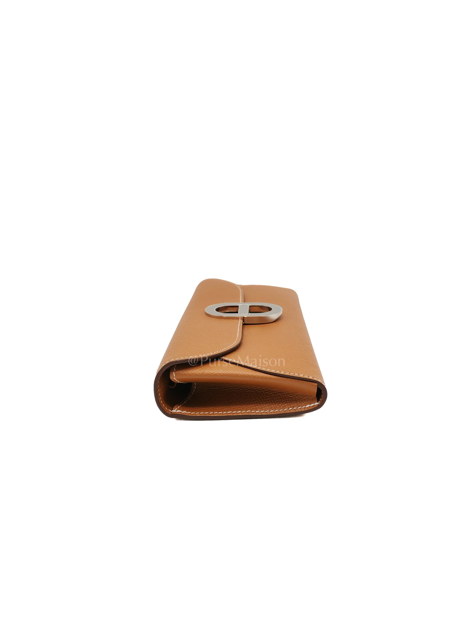 Hermes Maillon Wallet To Go in Gold Epsom Leather & Palladium Hardware Stamp B (2023) - Image 5