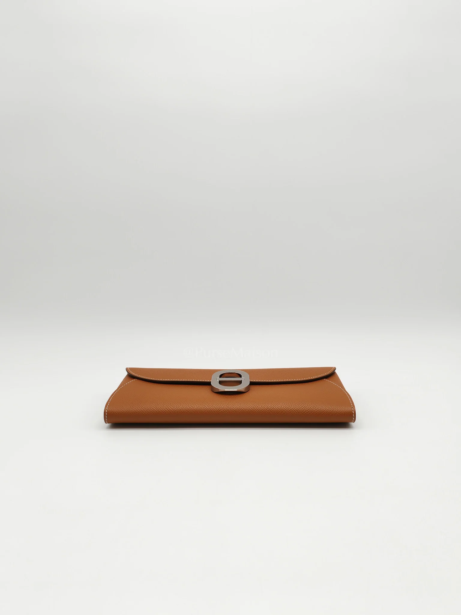 Hermes Maillon Wallet To Go in Gold Epsom Leather & Palladium Hardware Stamp B (2023) - Image 6