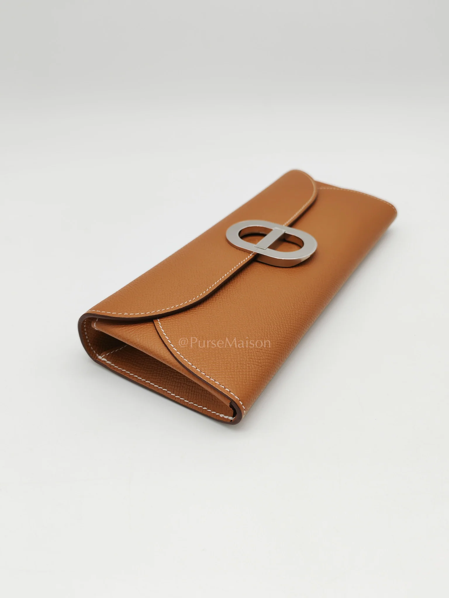 Hermes Maillon Wallet To Go in Gold Epsom Leather & Palladium Hardware Stamp B (2023) - Image 7