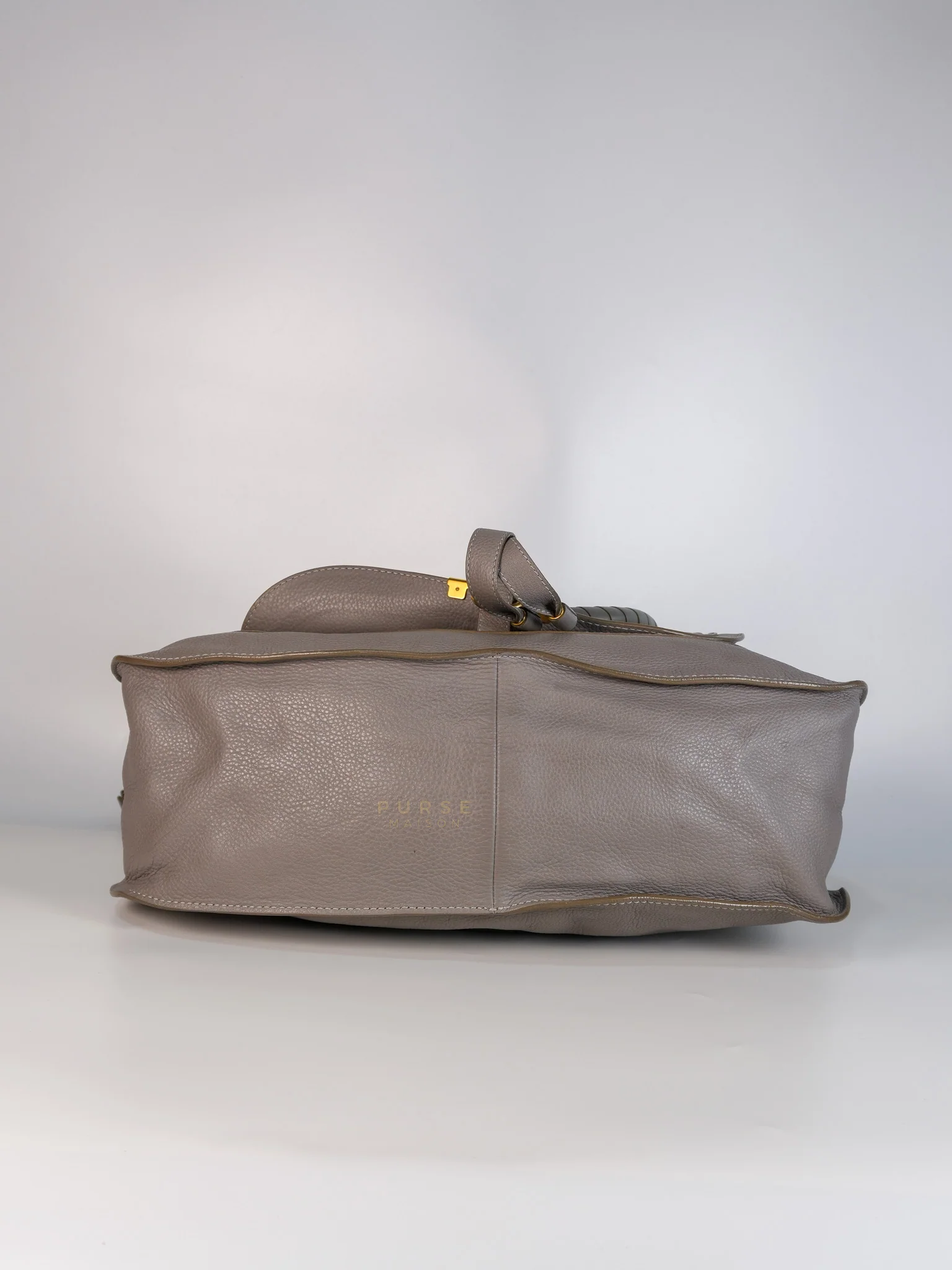 Chloe Marcie Large Shoulder Bag In Gray - Image 5