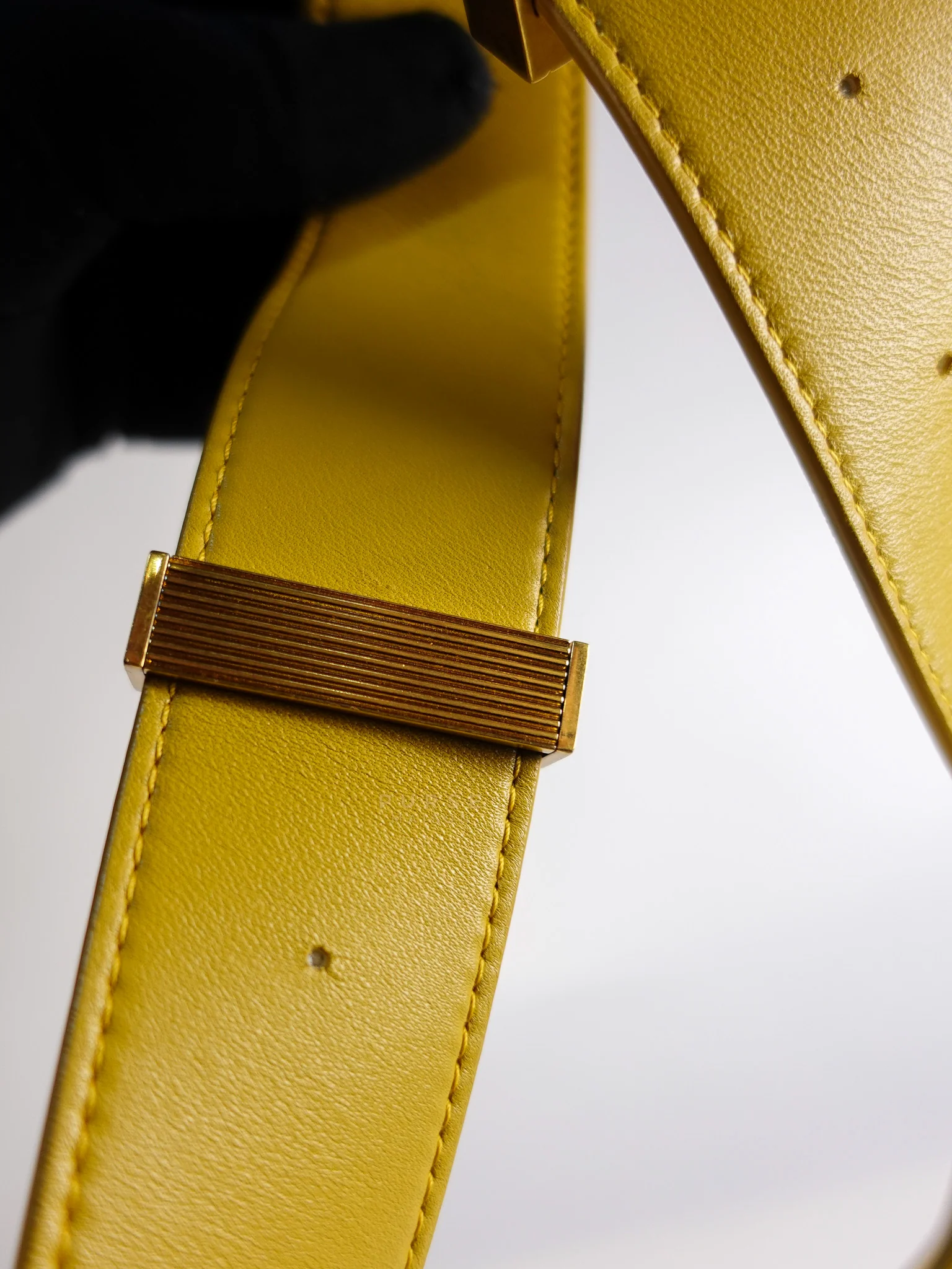 Bottega Veneta Marie Hand Bag Medium in Yellow Nappa Leather Gold Hardware - Image 31