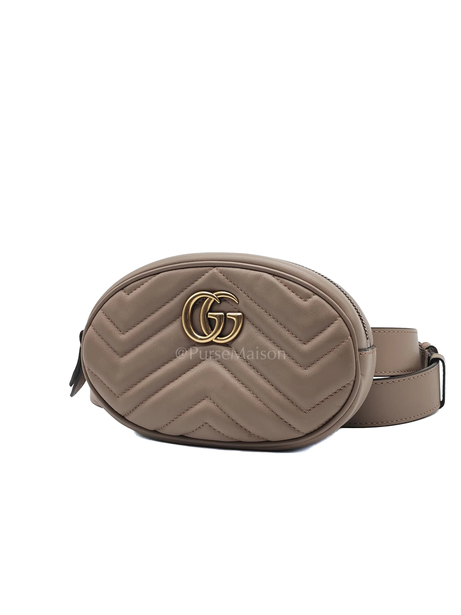 Gucci Marmont Belt Bag in Dusty Rose - Image 3