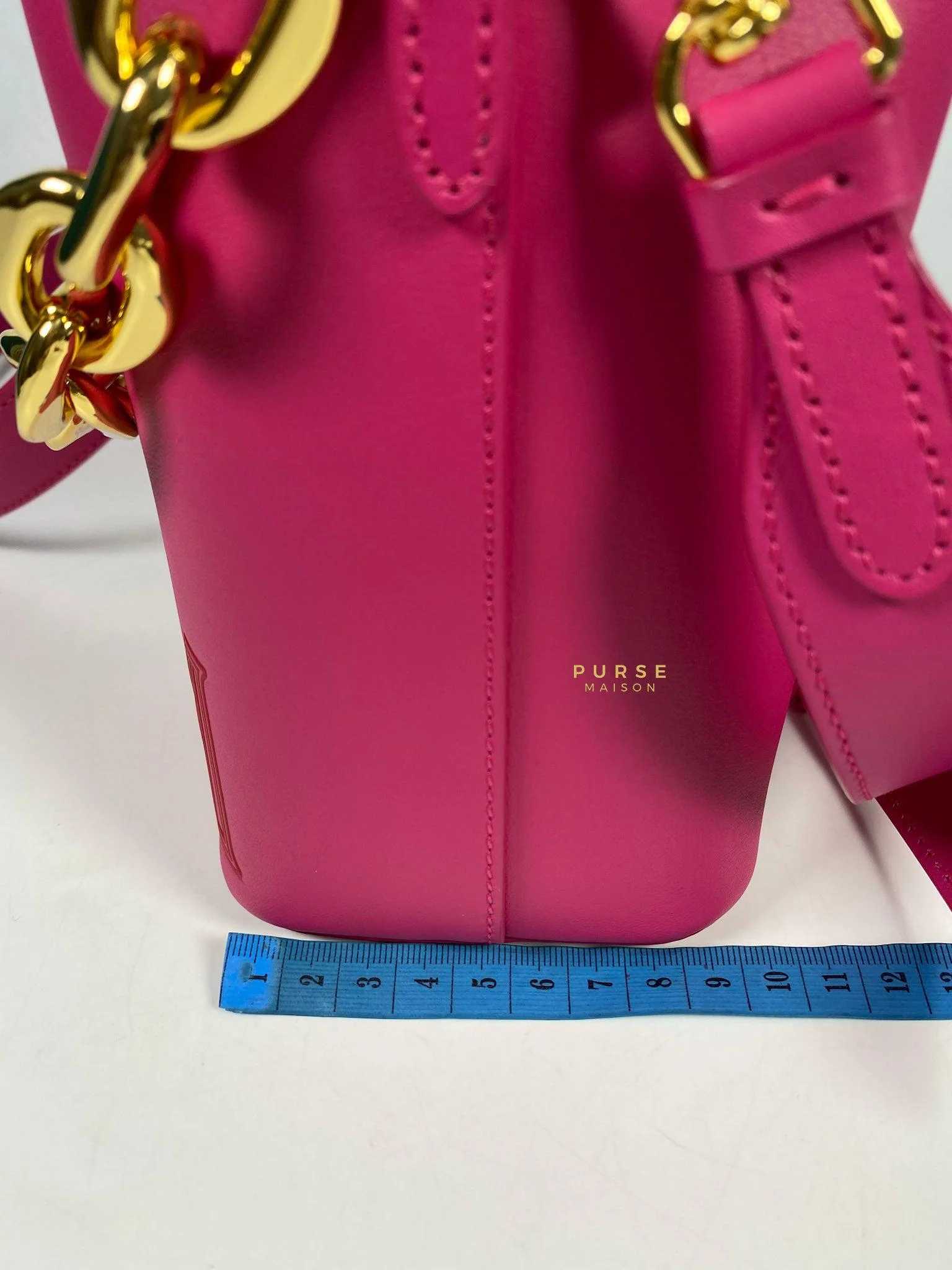 MCM MCM Mini Chain Drawstring Beetroot Pink Bag - Image 30