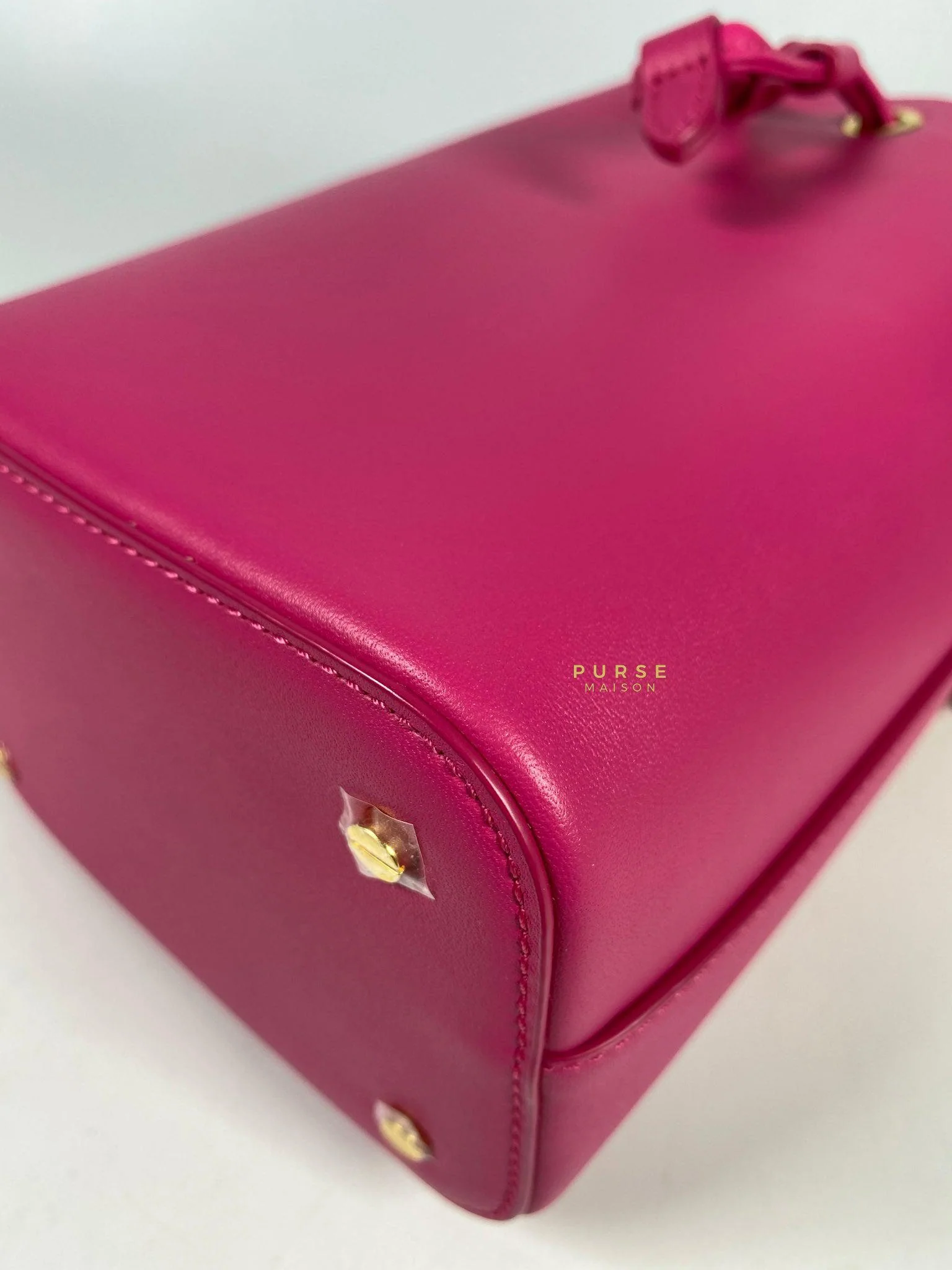 MCM MCM Mini Chain Drawstring Beetroot Pink Bag - Image 8