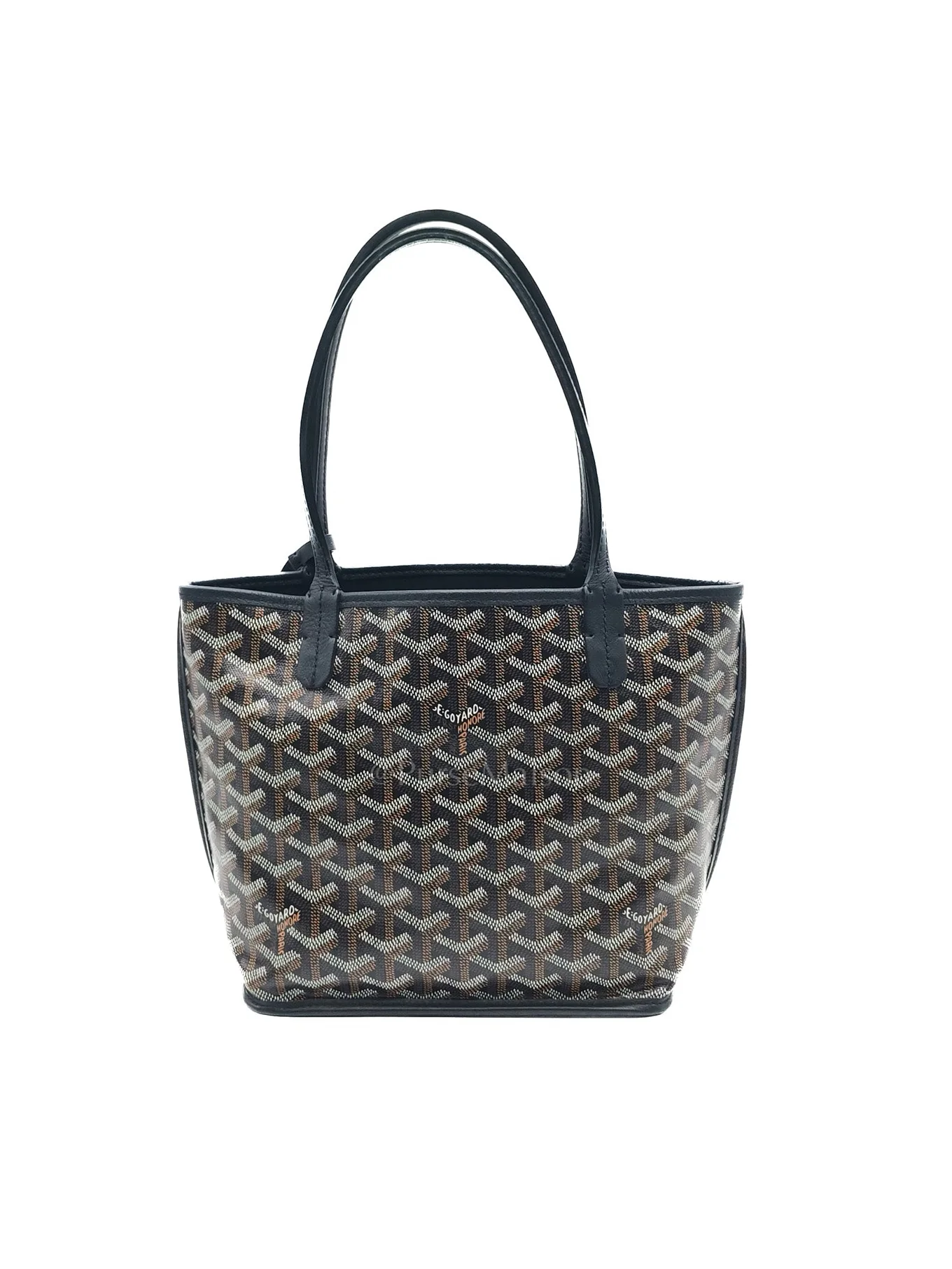 Goyard Mini Anjou in Black Goyardine Canvas - Image 3