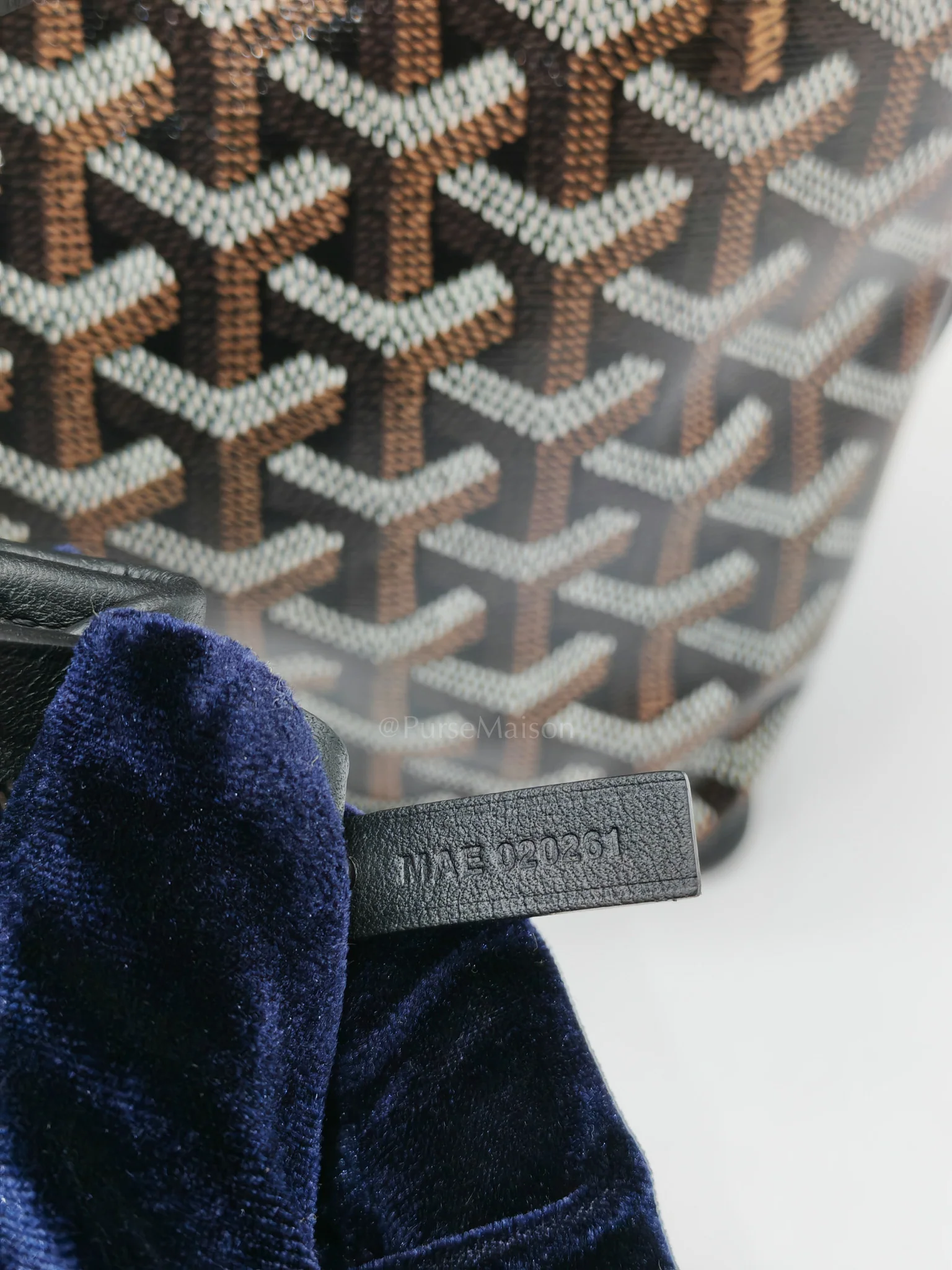 Goyard Mini Anjou in Black Goyardine Canvas with Croc Magnetic Clip - Image 16