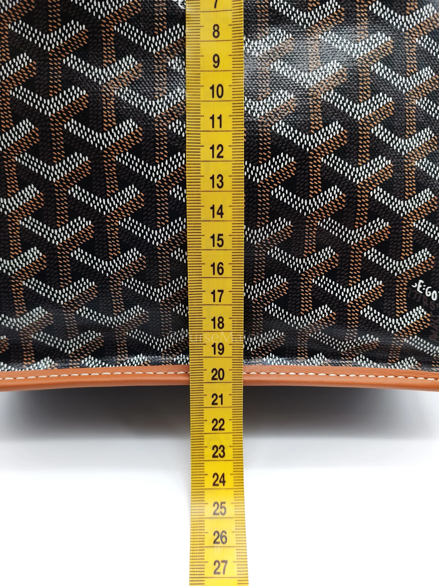 Goyard Mini Anjou in Tan with Croc Universel Clip Charm in Goyardine Canvas Tote - Image 24