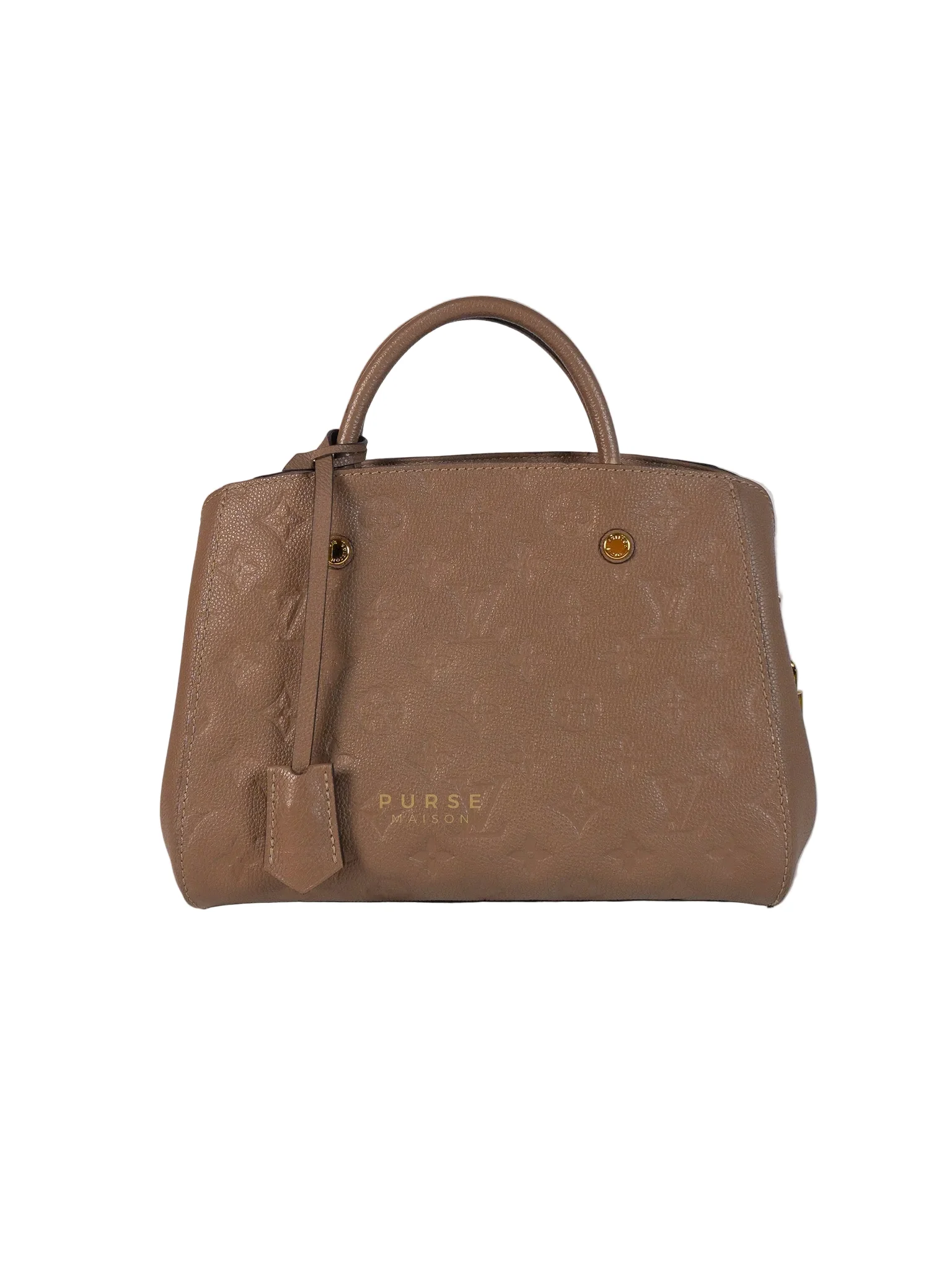 Louis Vuitton Montaigne BB in Taupe Monogram Empreinte Leather (Date Code: SP1197) - Image 4
