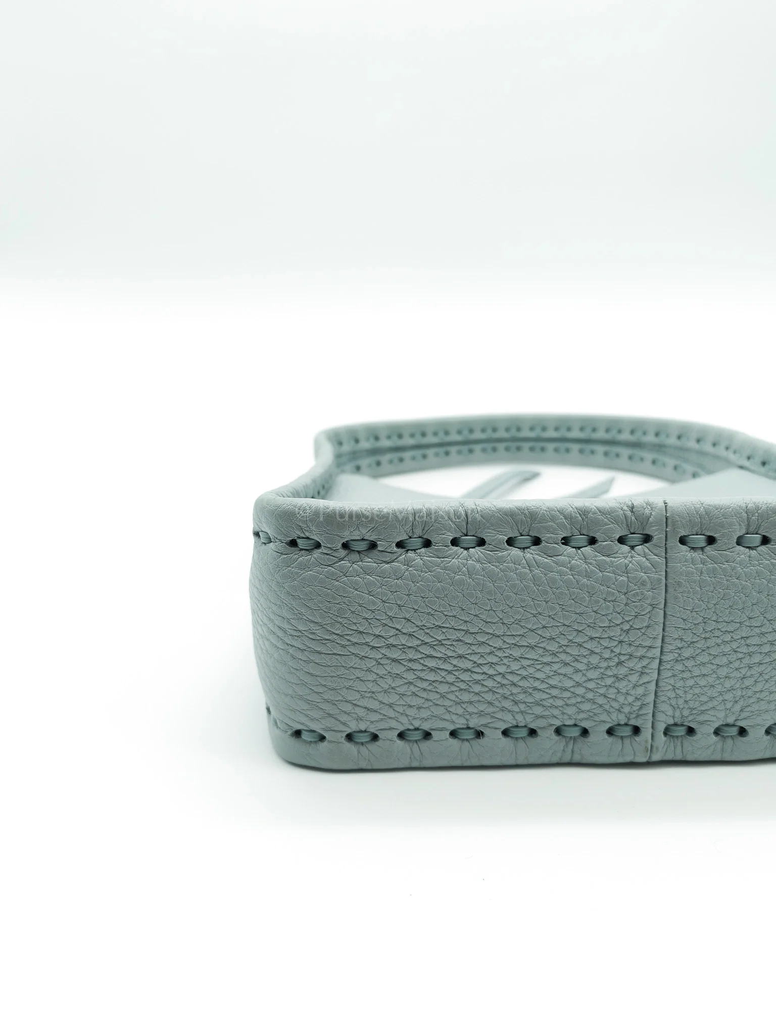 Fendi Mini Fendessence Cuoio Romano Leather in Light Blue Shoulder Bag - Image 9