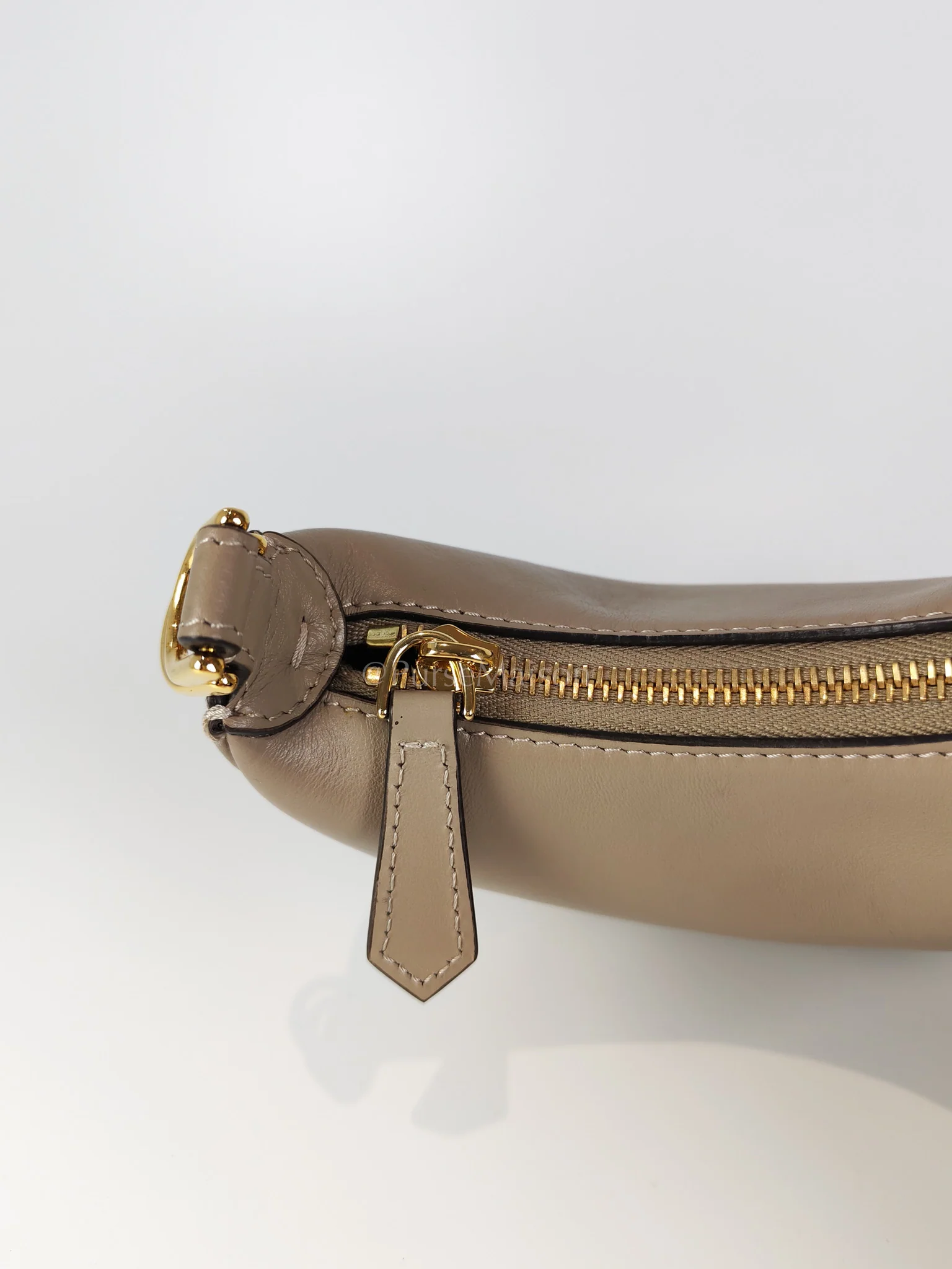 Fendi Mini Fendigraphy Hobo Bag Tortora in Beige Calfskin Leather & Gold Hardware - Image 20