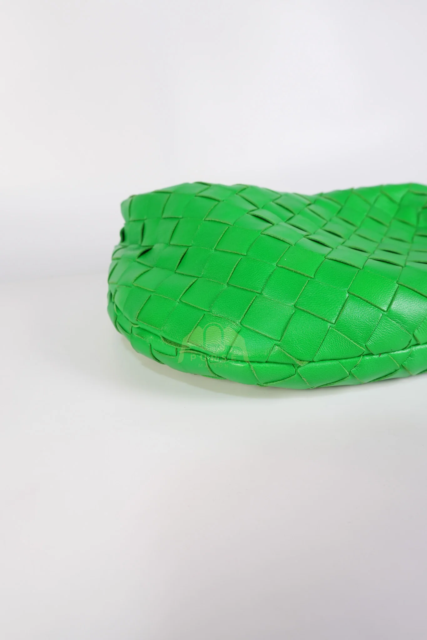 Bottega Veneta Mini Jodie in Green Nappa Intrecciato Leather & Gold Hardware - Image 12
