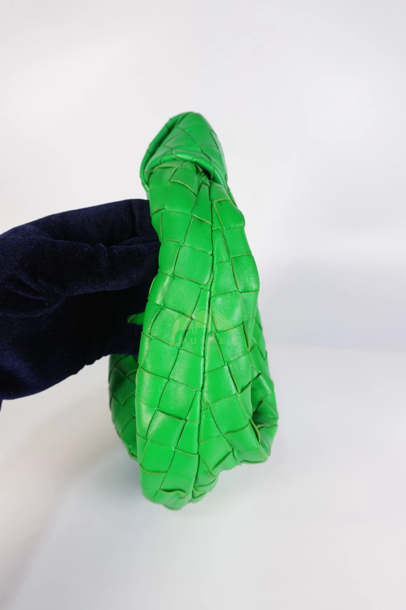 Bottega Veneta Mini Jodie in Green Nappa Intrecciato Leather & Gold Hardware - Image 16