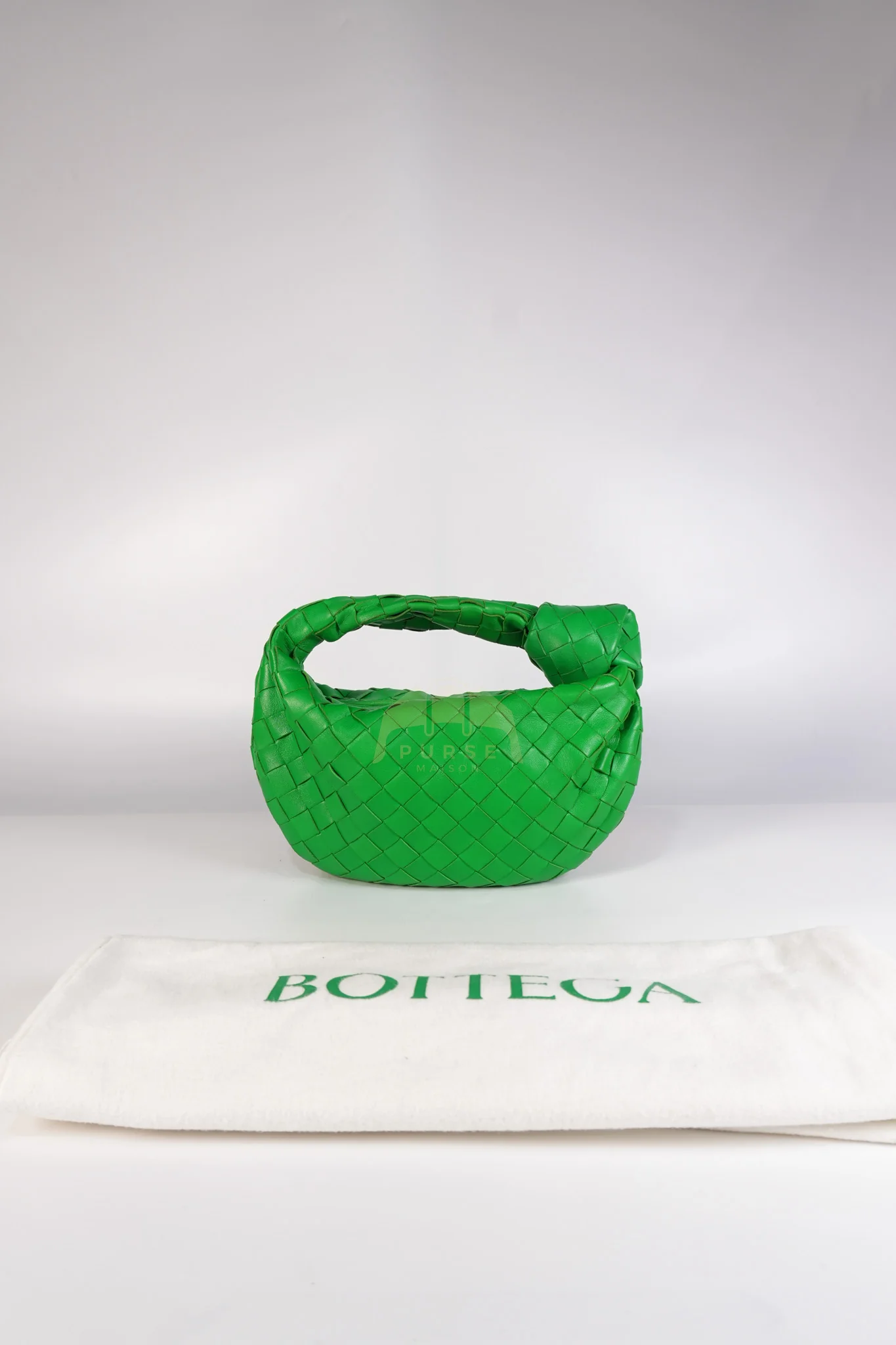 Bottega Veneta Mini Jodie in Green Nappa Intrecciato Leather & Gold Hardware - Image 24