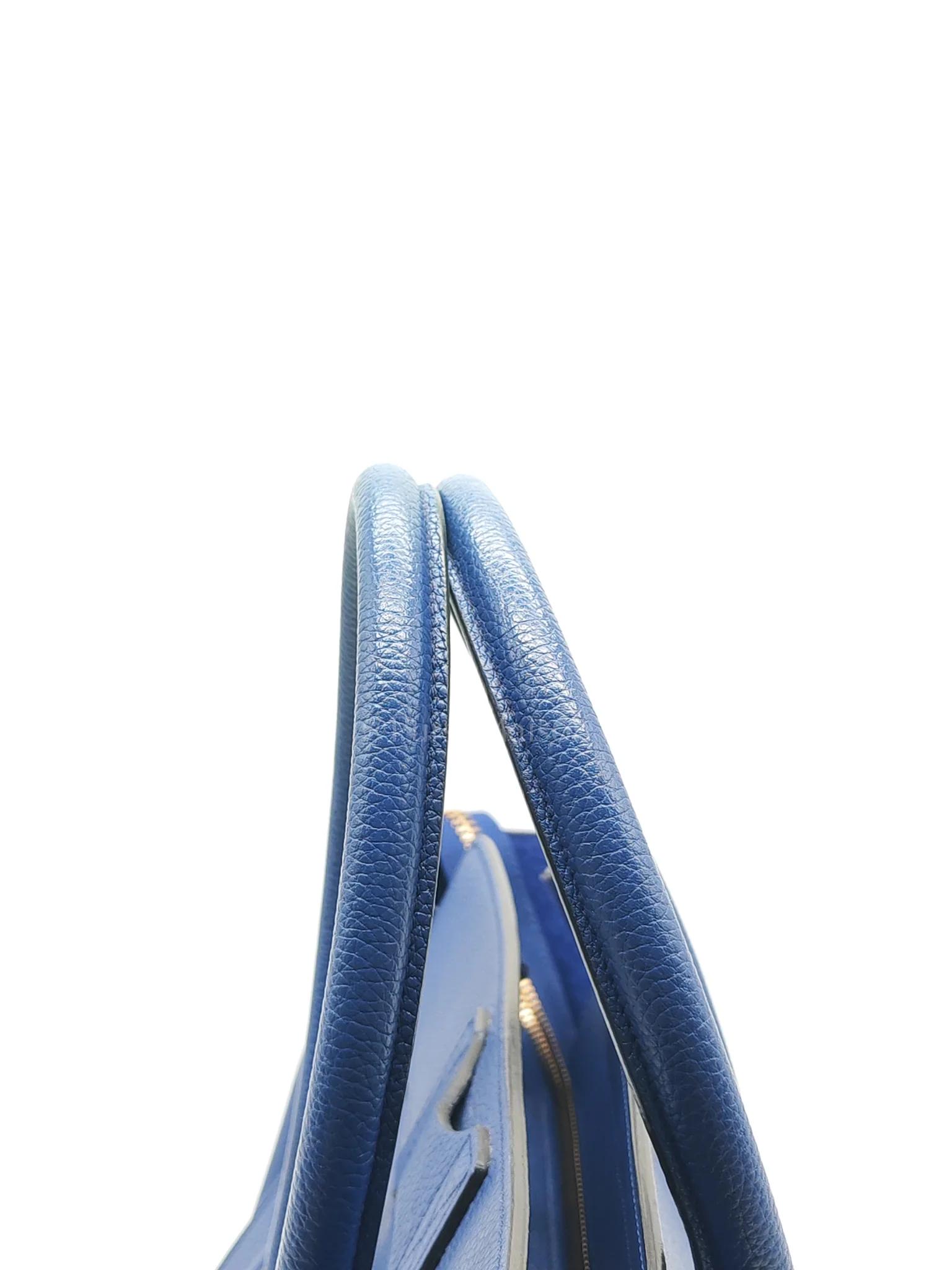 Celine Mini Luggage Tote Bag in Blue Grained Calfskin Leather - Image 16